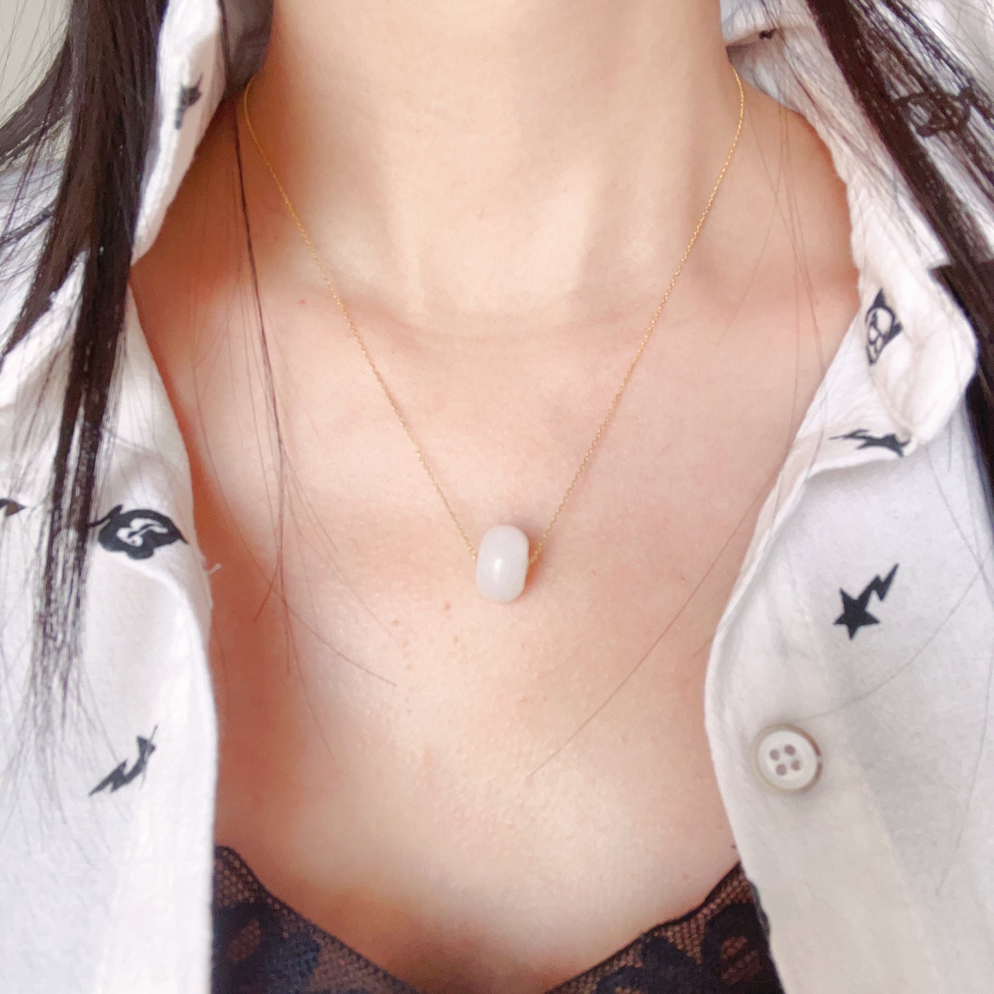 Make Your Own Creation – 18K Yellow Gold Necklace With Healing Stone Charms