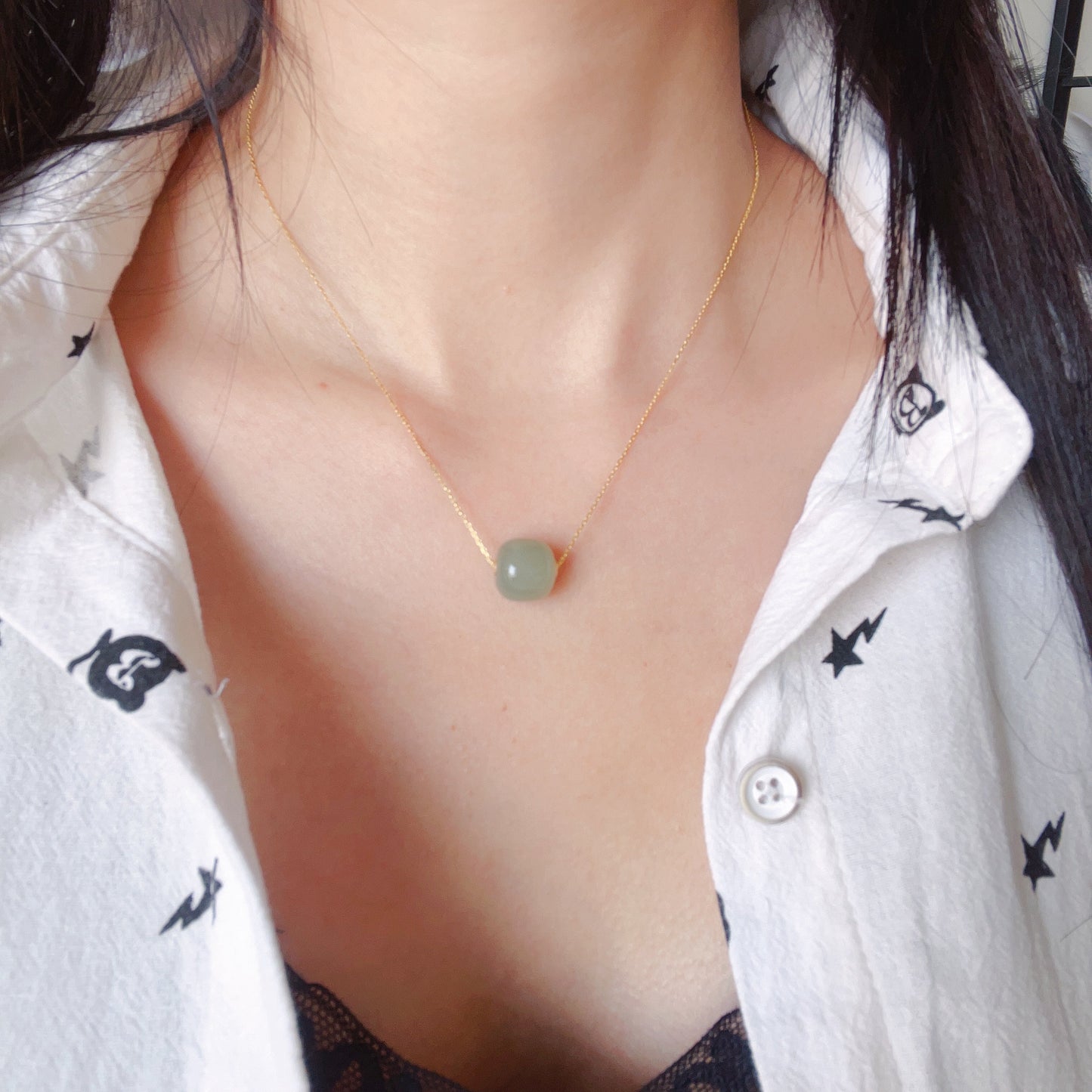 Make Your Own Creation – 18K Yellow Gold Necklace With Healing Stone Charms