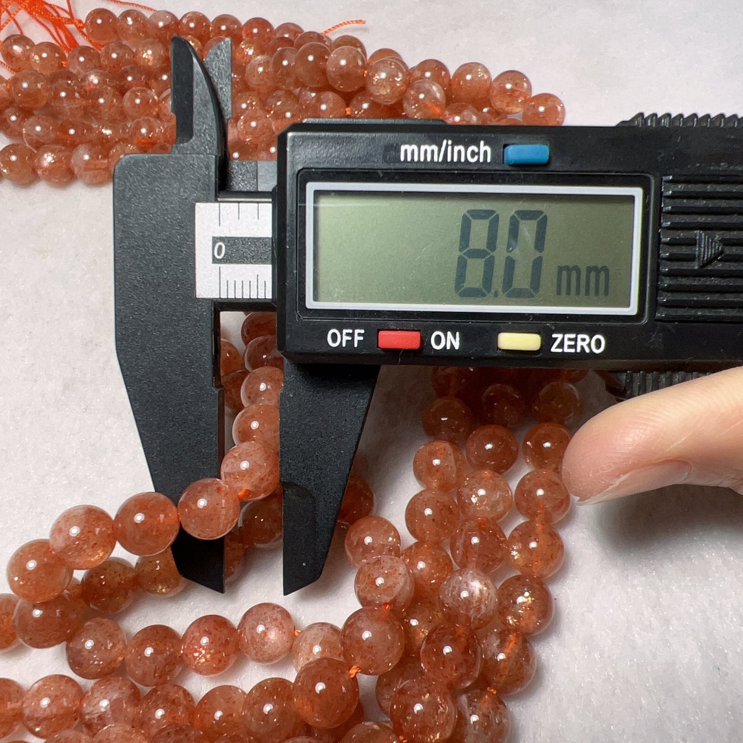 8Mm Natural Golden Sunstone Bead Strands Natural Crystal For Diy Jewelry Project