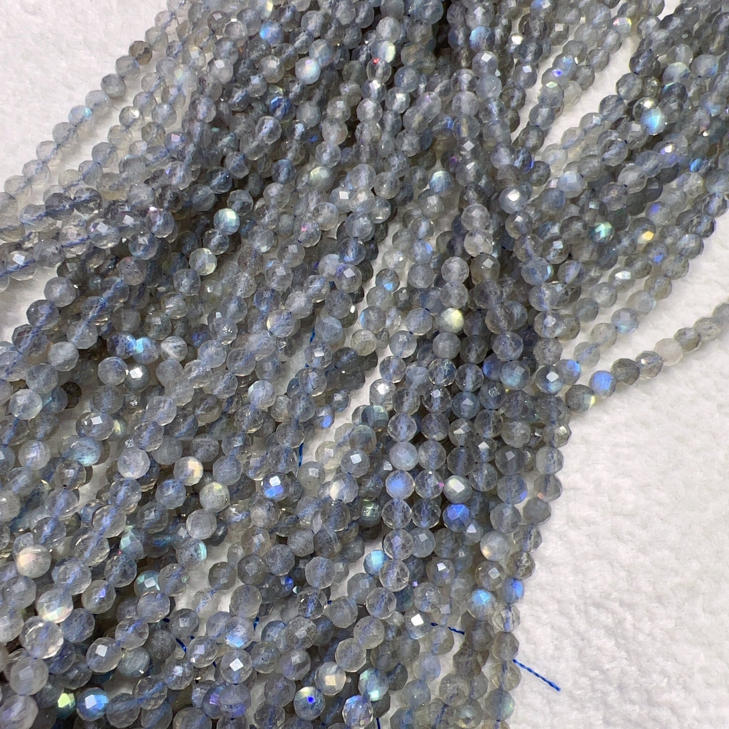 Natural Faceted Labradorite Loose Bead Strands For Diy Jewelry Project