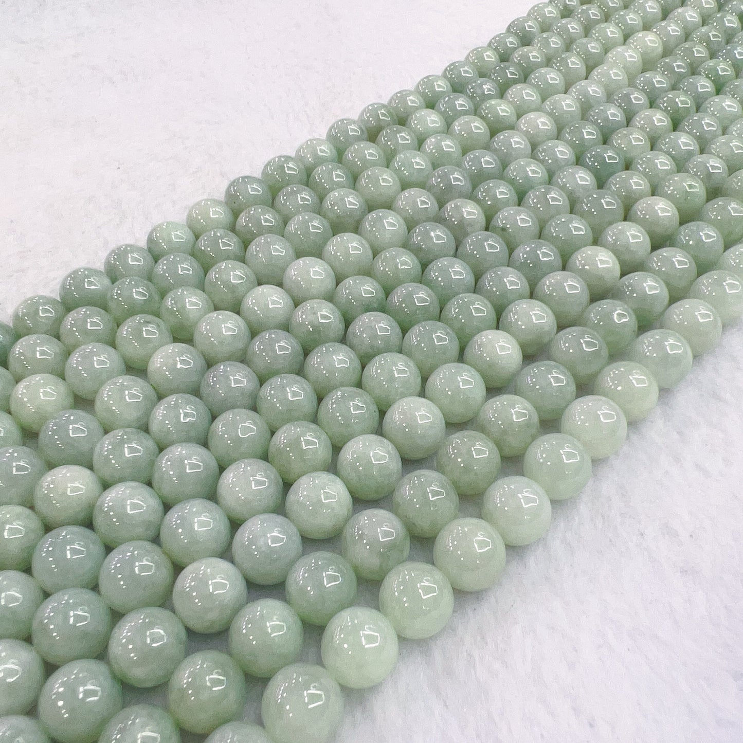 10Mm Genuine Jadeite Round Bead Strands Diy Jewelry Making Project