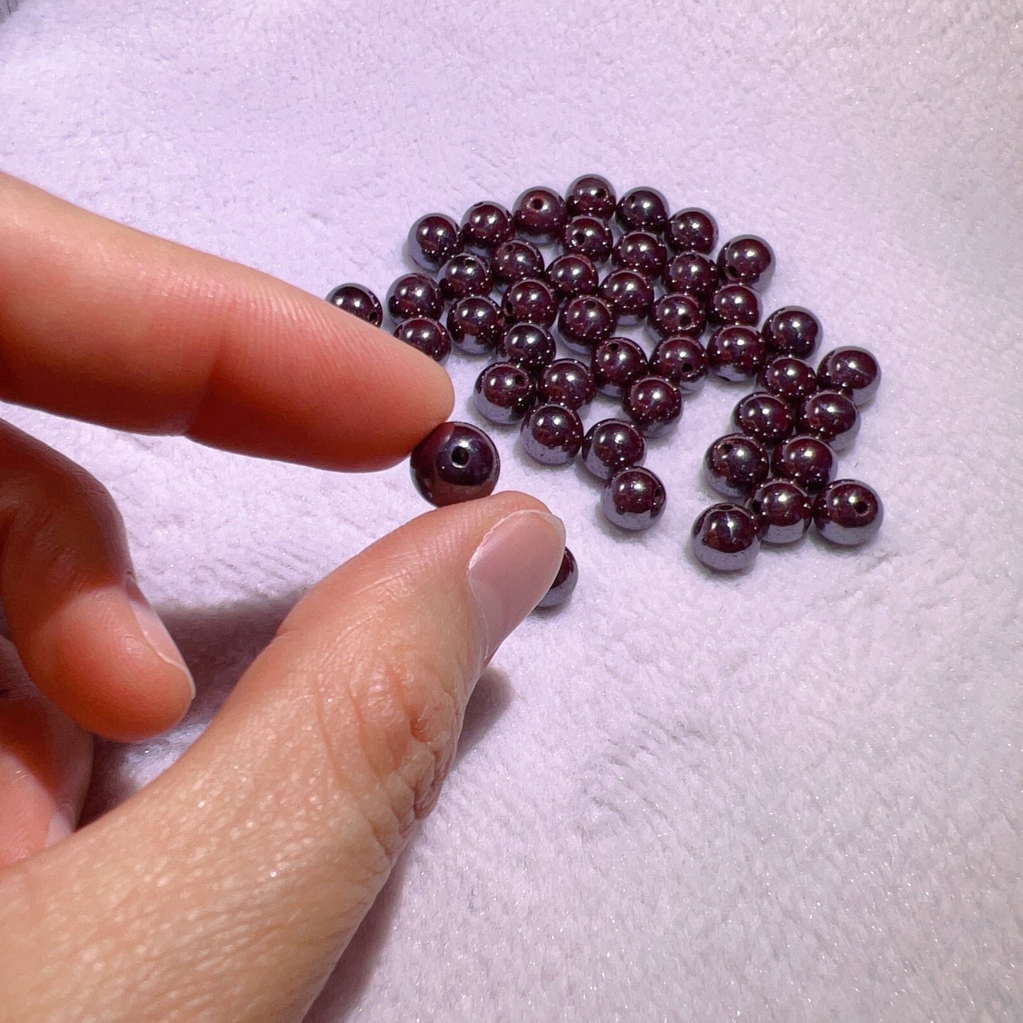 8Mm Genuine Cinnabar Round Beads For Diy Jewelry Making Projects