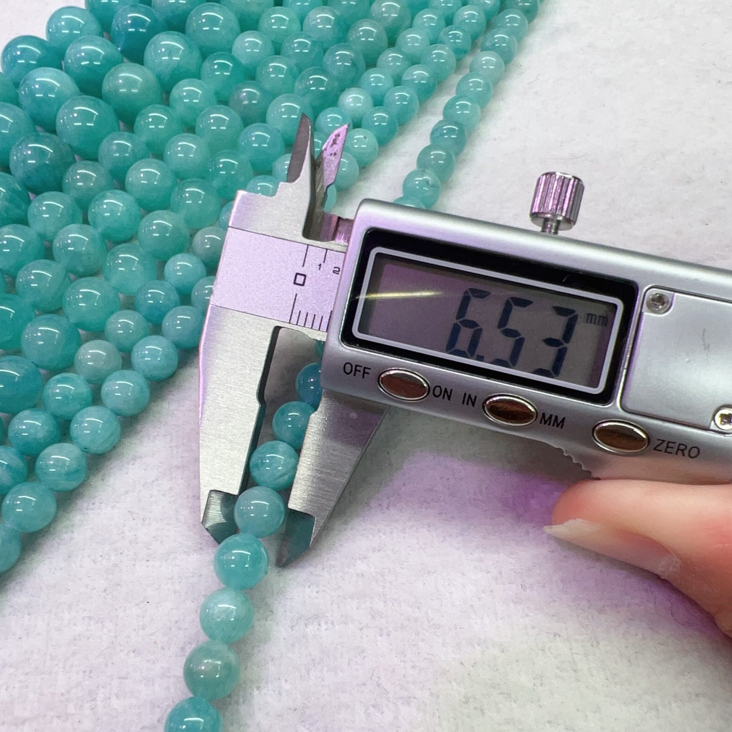 Natural Amazonite Round Bead Strands Premium Quality In Strands For Exquisite Jewelry Making