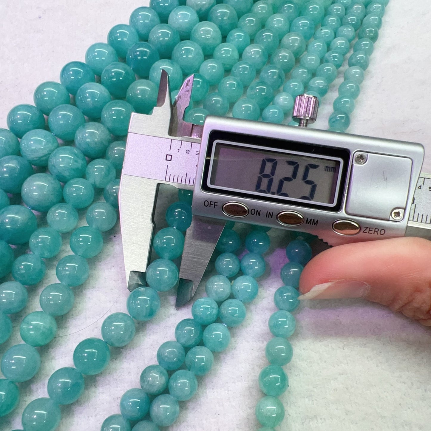 Natural Amazonite Round Bead Strands Premium Quality In Strands For Exquisite Jewelry Making