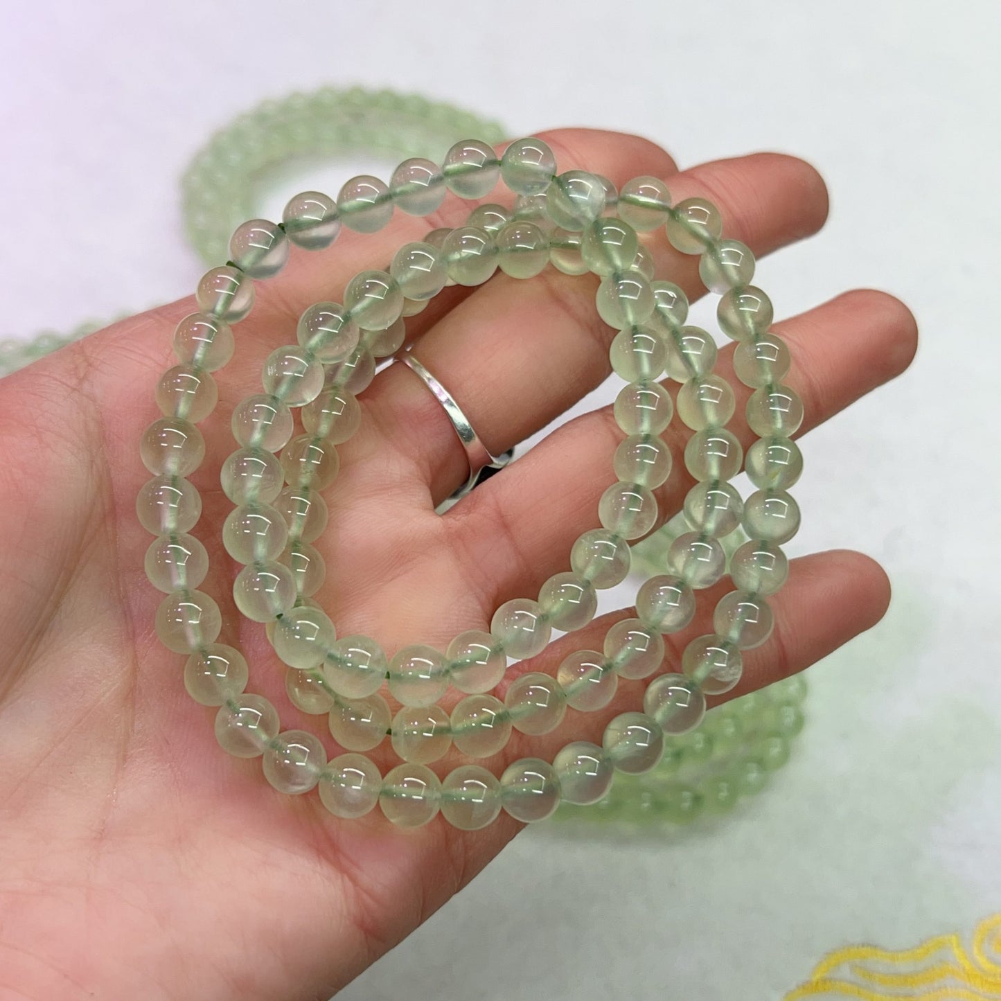 3-Wrap Premium Green Prehnite Bracelet For Retailer, Diy Jewelry Projects