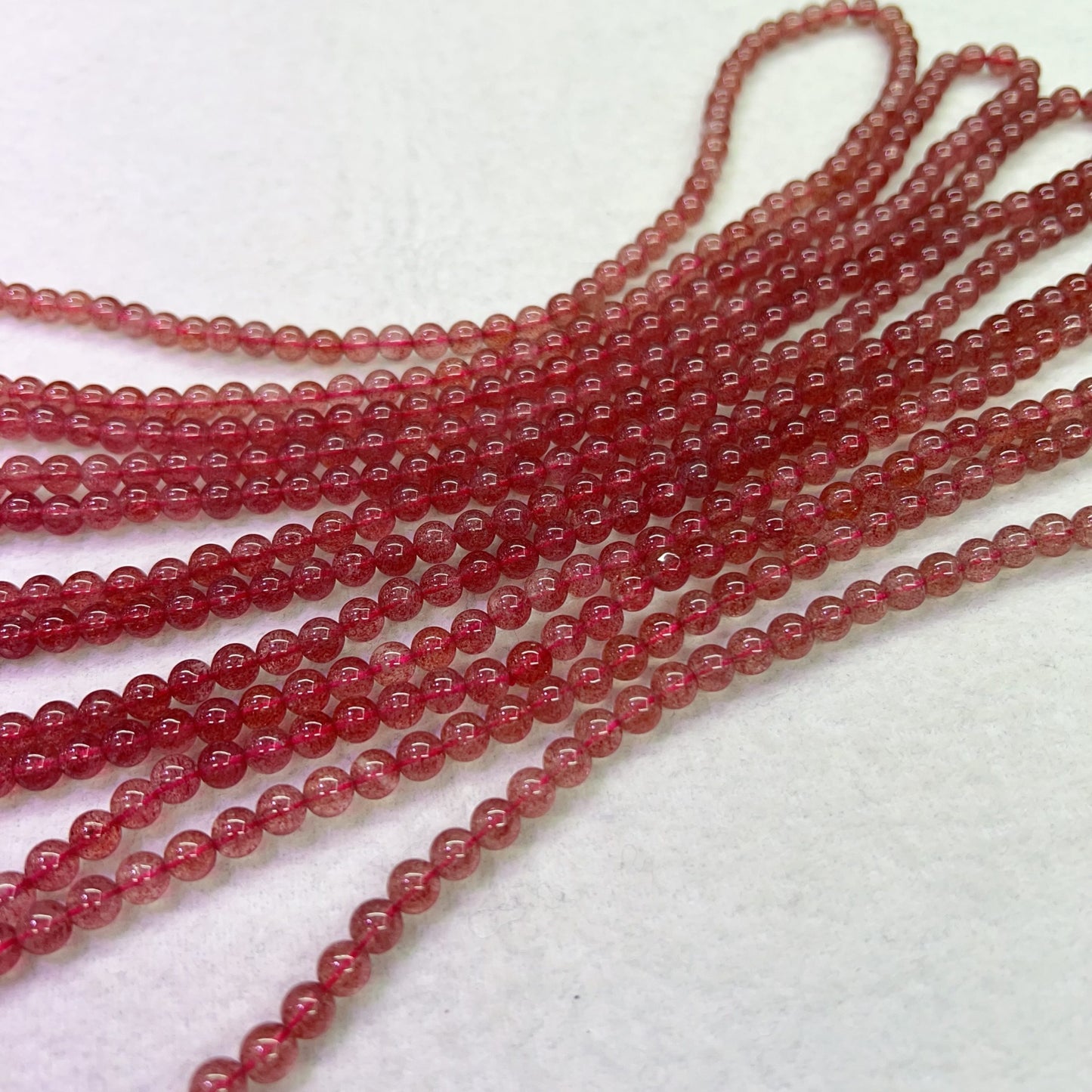 3-Wrap Natural Premium Strawberry Quartz Bracelet For Retailer, Diy Jewelry Projects