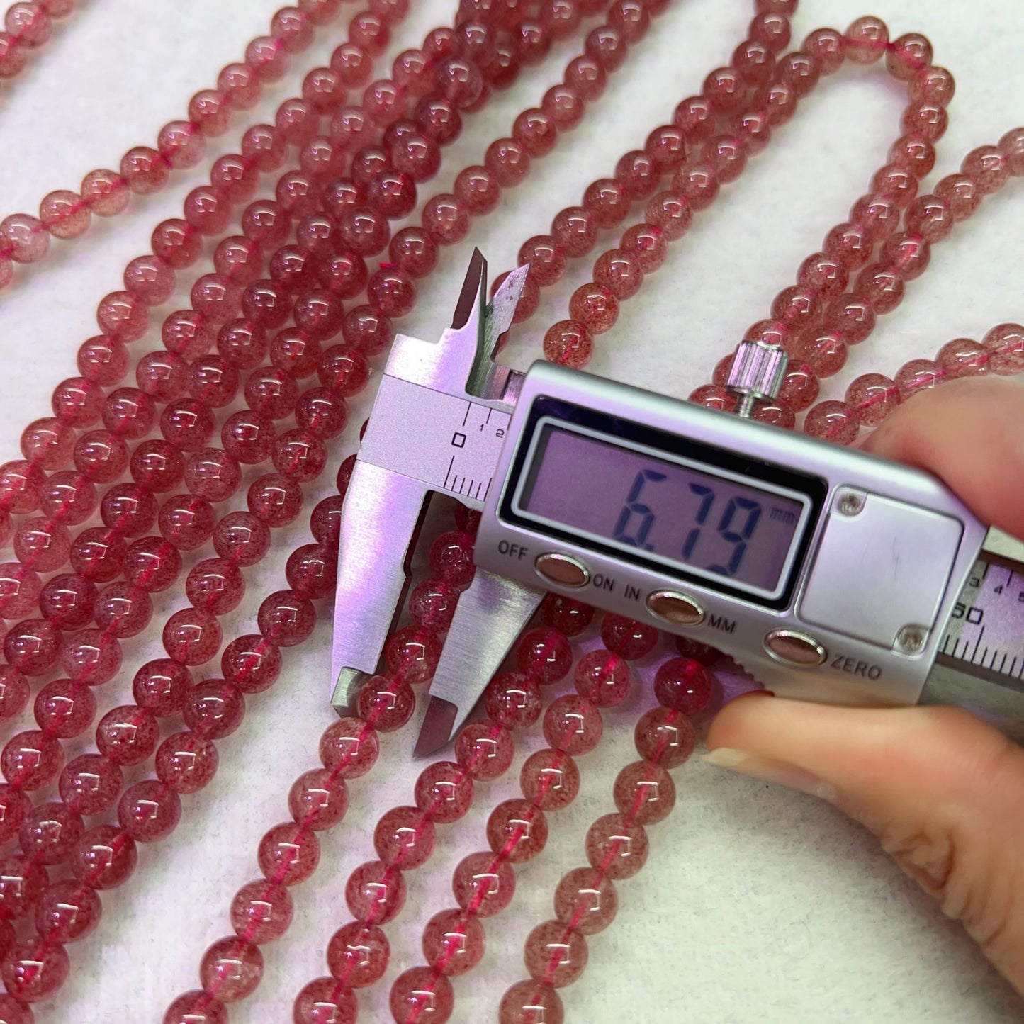 3-Wrap Natural Premium Strawberry Quartz Bracelet For Retailer, Diy Jewelry Projects