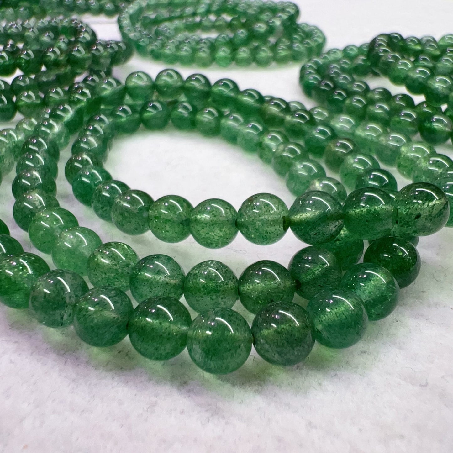 3-Wrap Natural Premium Green Strawberry Quartz Bracelet For Retailer, Diy Jewelry Projects