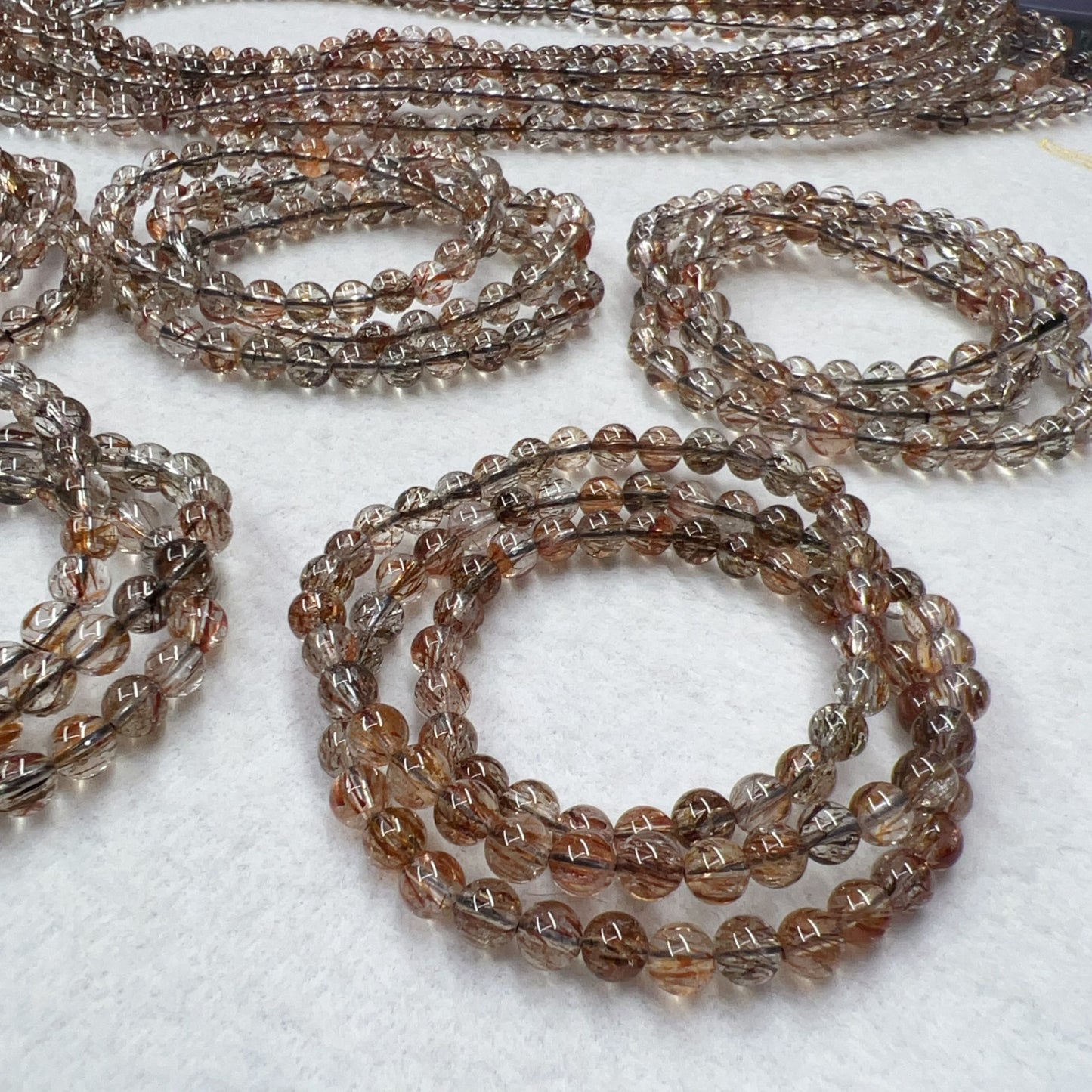 3-Wrap Premium Black Gold Super Seven Bracelet For Retailer, Diy Jewelry Projects