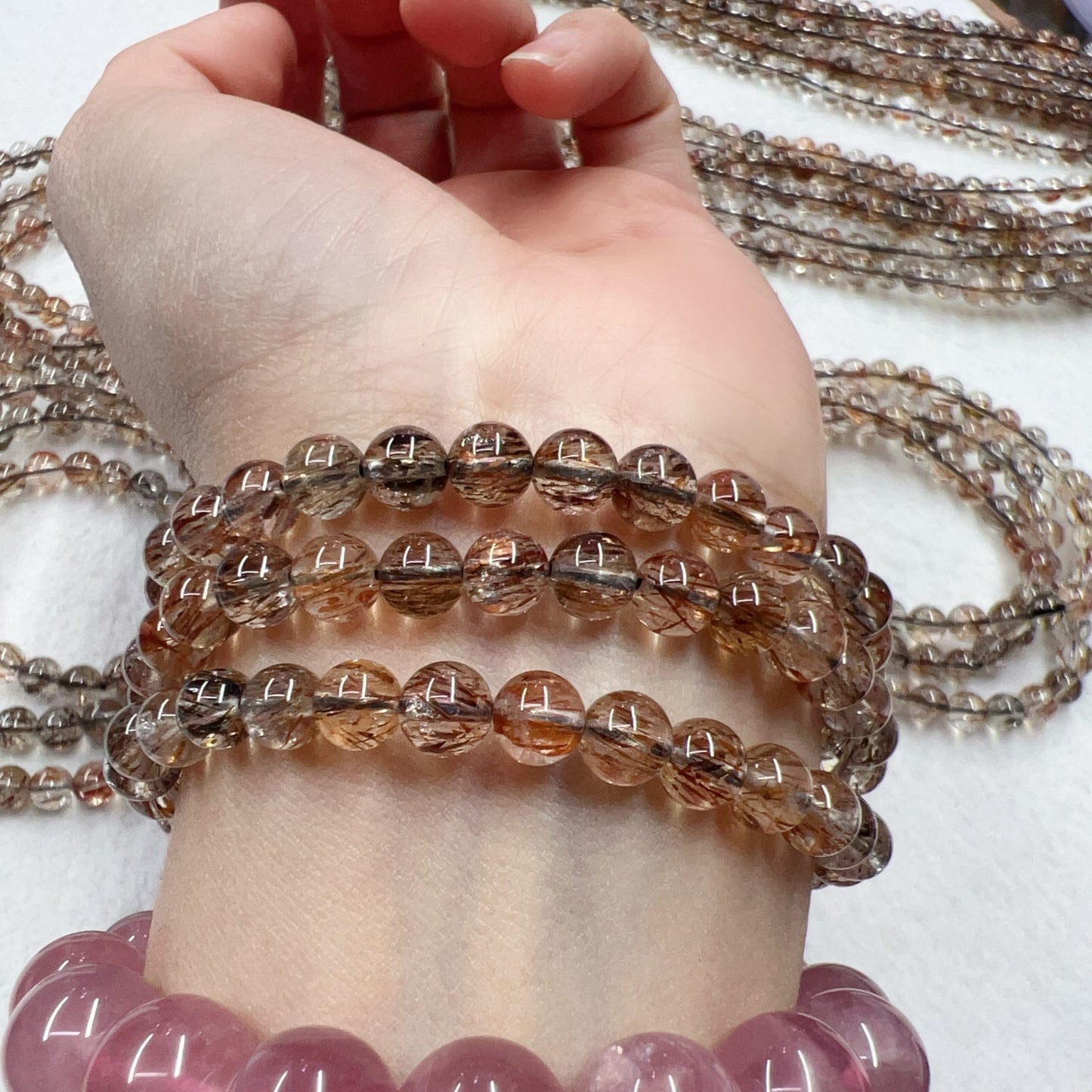 3-Wrap Premium Black Gold Super Seven Bracelet For Retailer, Diy Jewelry Projects