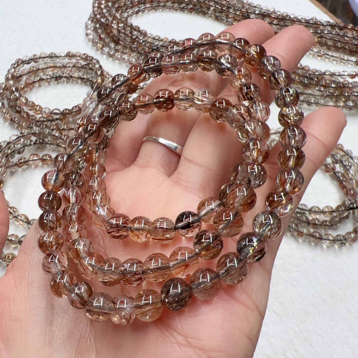 3-Wrap Premium Black Gold Super Seven Bracelet For Retailer, Diy Jewelry Projects