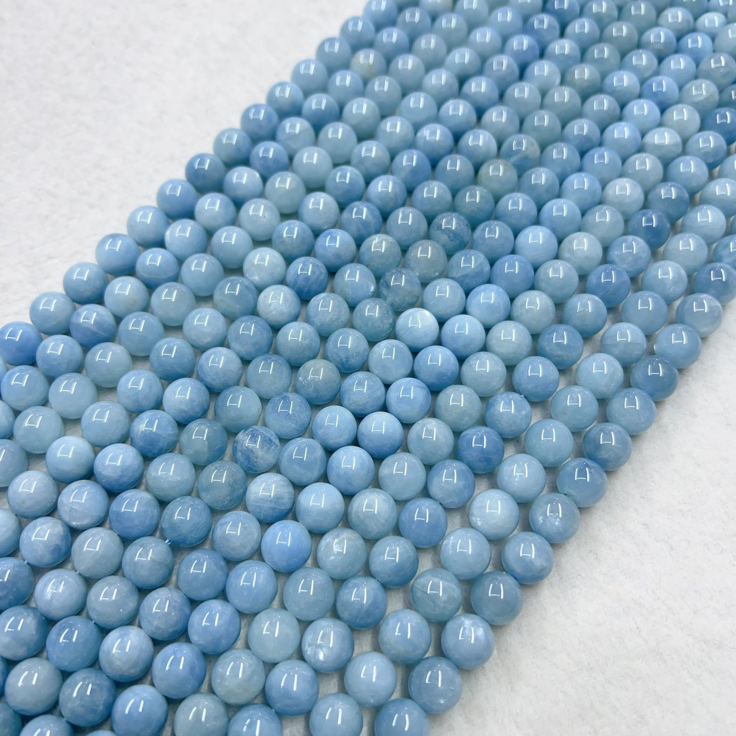 10Mm Natural Old-Minded Aquamarine Strands For Exquisite Jewelry Making
