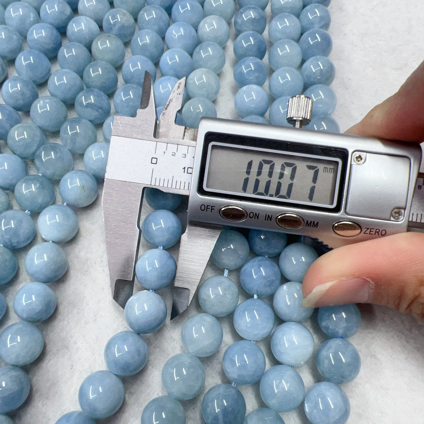 10Mm Natural Old-Minded Aquamarine Strands For Exquisite Jewelry Making
