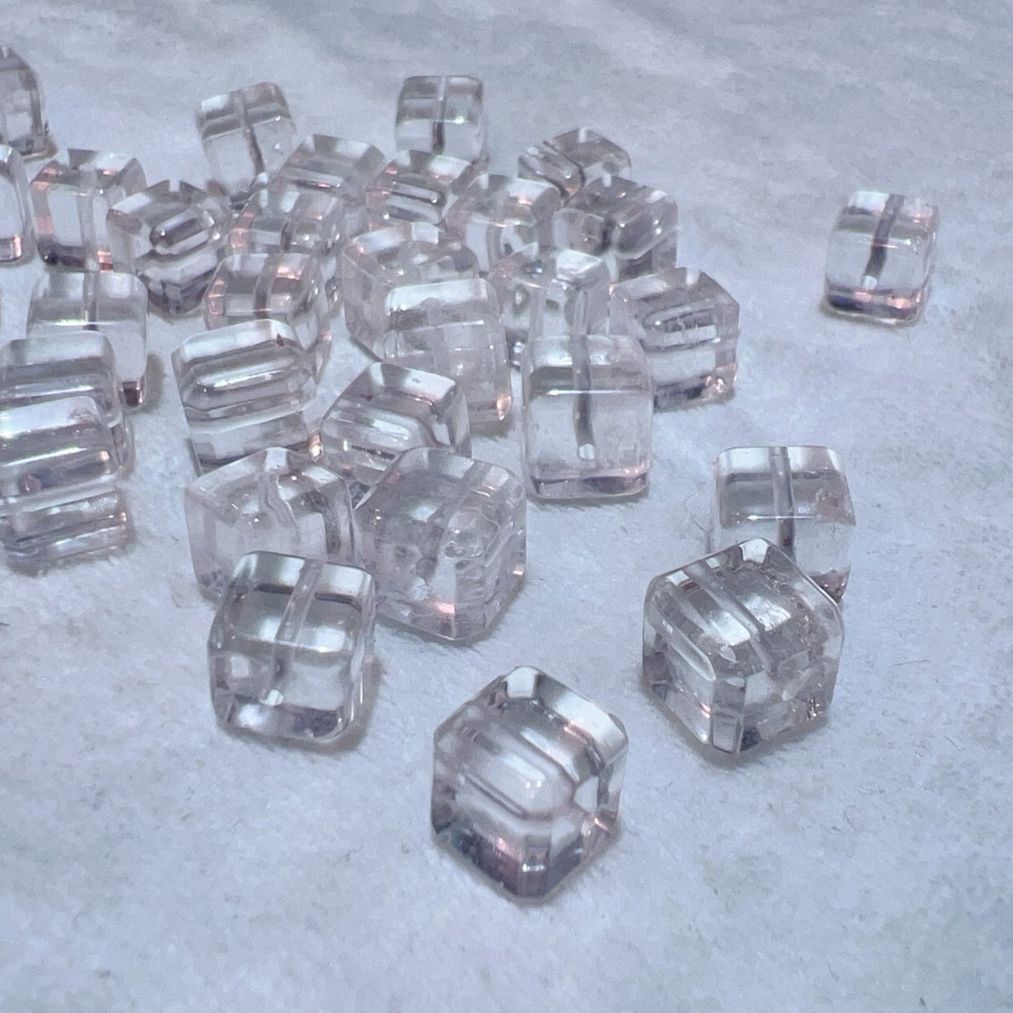 Natural Clear Quartz Cube Beads | Diy Jewelry Supplies For Necklaces, Bracelets, Earrings