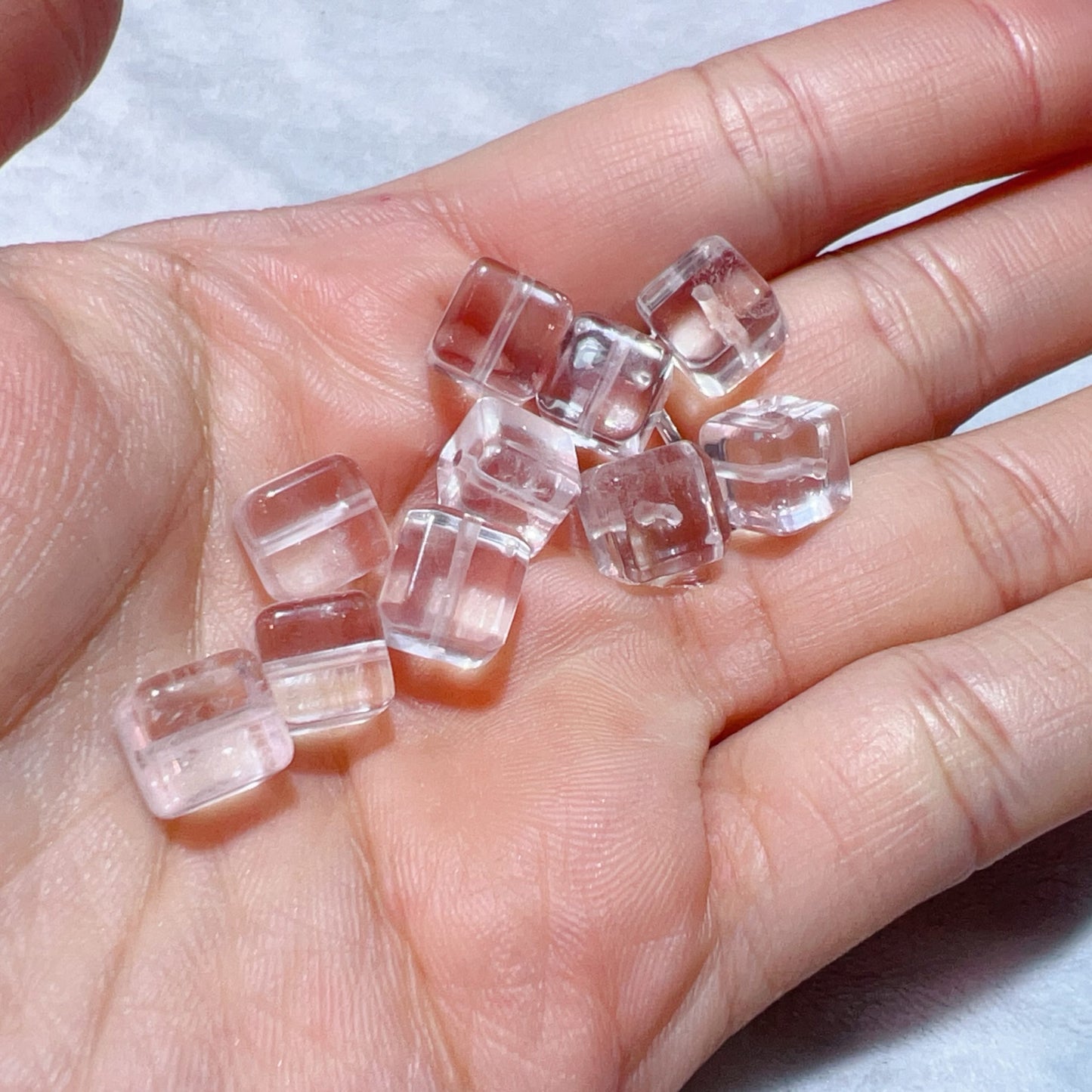 Natural Clear Quartz Cube Beads | Diy Jewelry Supplies For Necklaces, Bracelets, Earrings