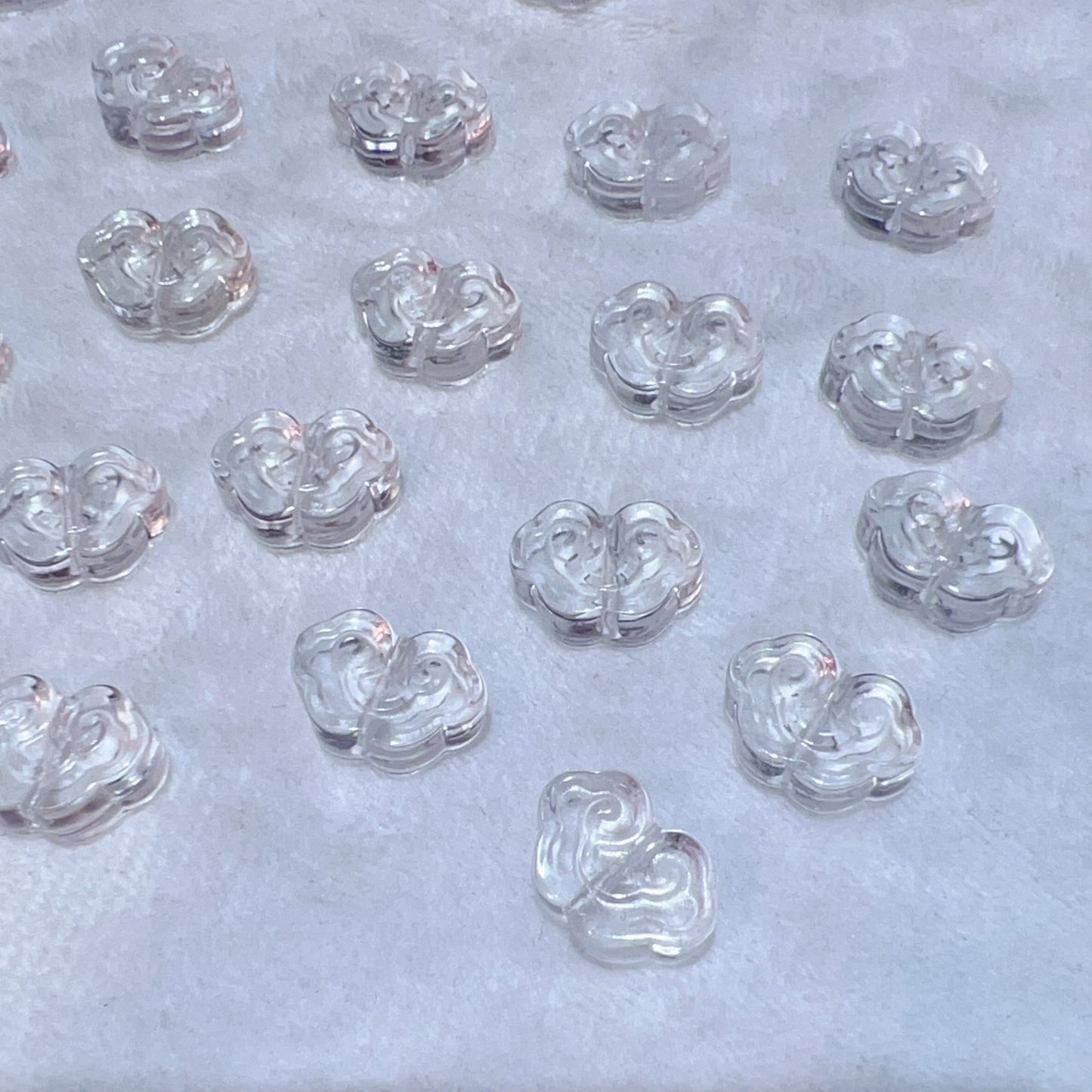 Natural Premium Clear Quartz Ruyi Shape Beads | Diy Jewelry Supplies For Necklaces, Bracelets, Earrings