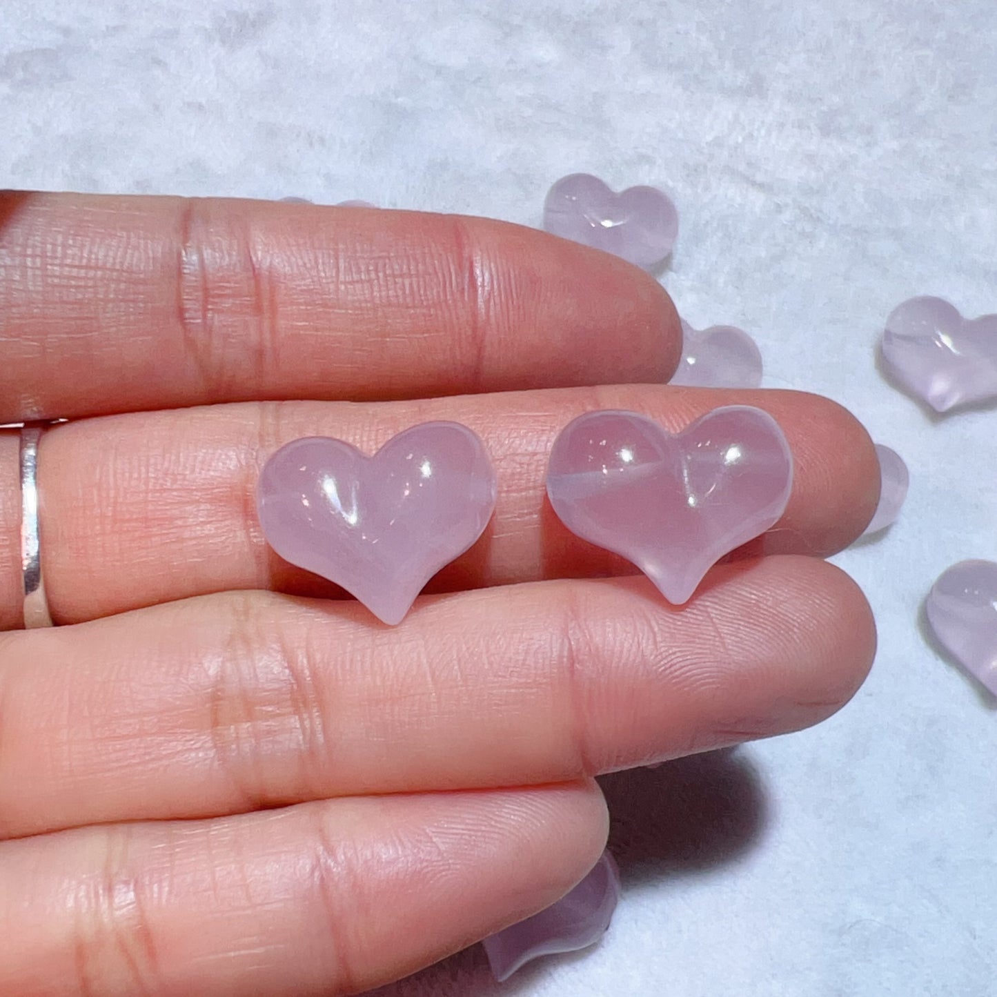 Premium Rose Quartz Heart Shape Beads | Diy Jewelry Making Supplies For Necklaces, Bracelets Crafting