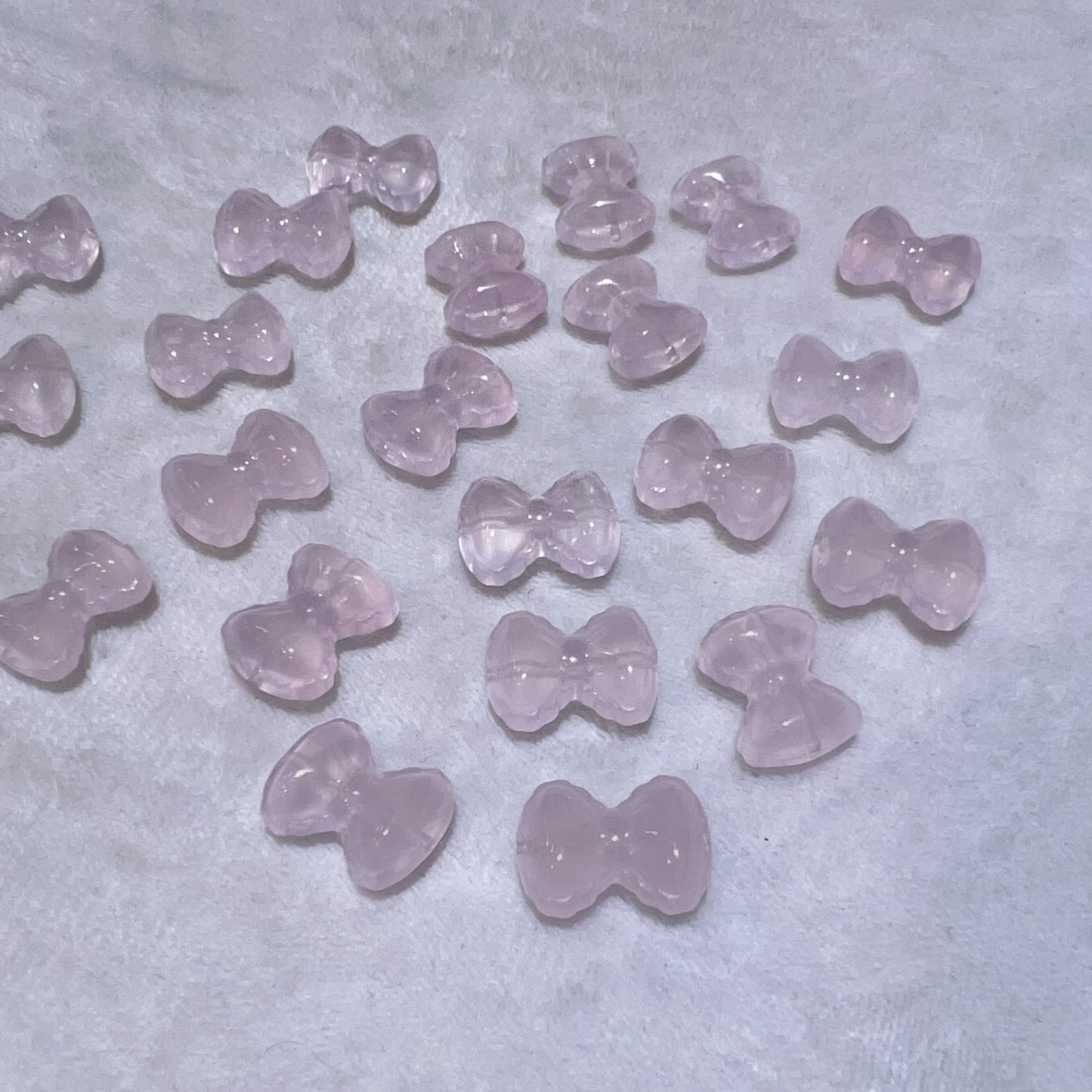 Premium Rose Quartz Bow Tie Beads | Diy Jewelry Making Supplies For Necklaces, Bracelets Crafting