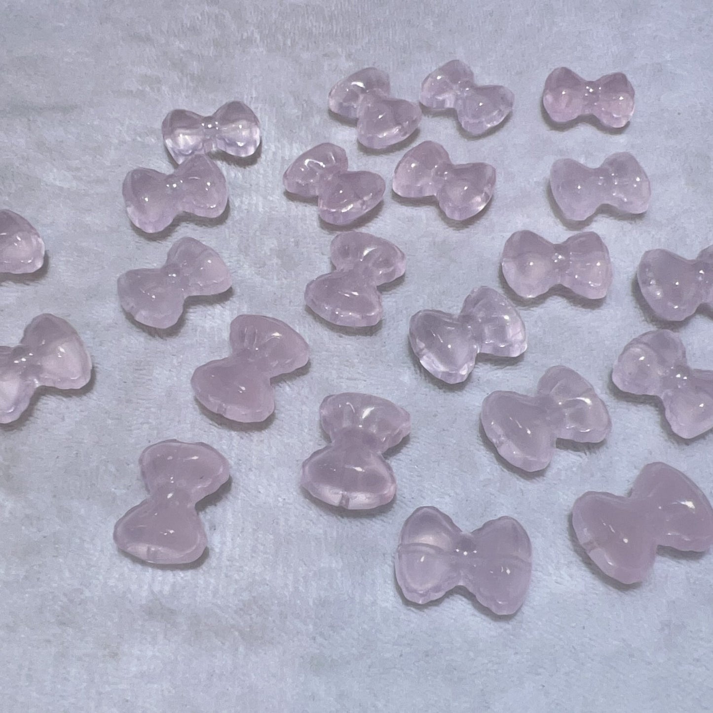 Premium Rose Quartz Bow Tie Beads | Diy Jewelry Making Supplies For Necklaces, Bracelets Crafting