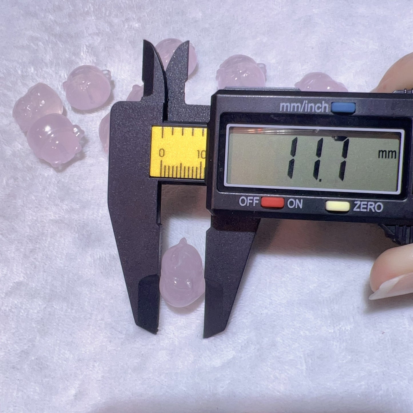 Premium Rose Quartz Lucky Cat Charms | Diy Jewelry Making Supplies For Necklaces, Bracelets Crafting