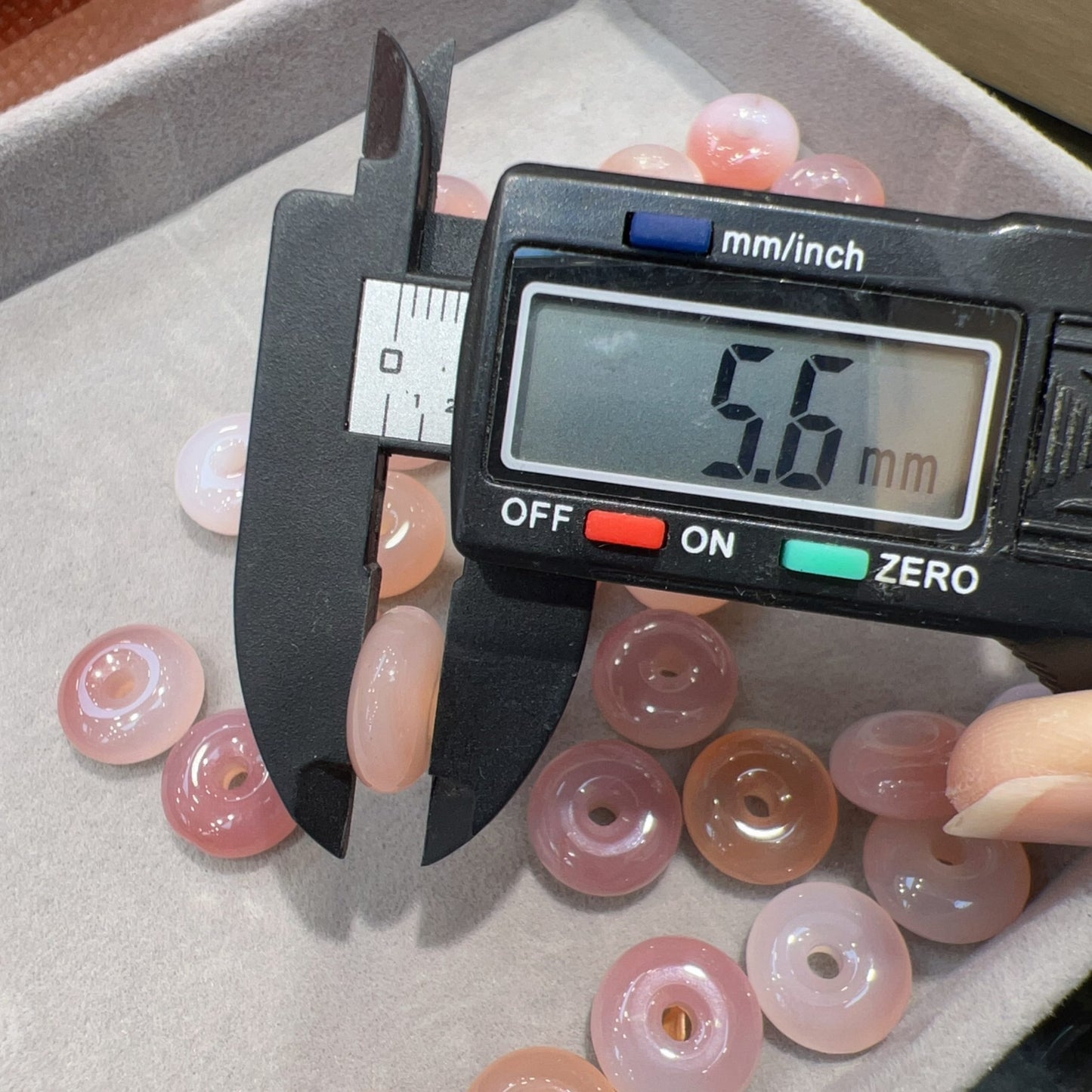 Natural Yanyuan Agate Amulets Charms Donut Shape Diy Jewelry Project
