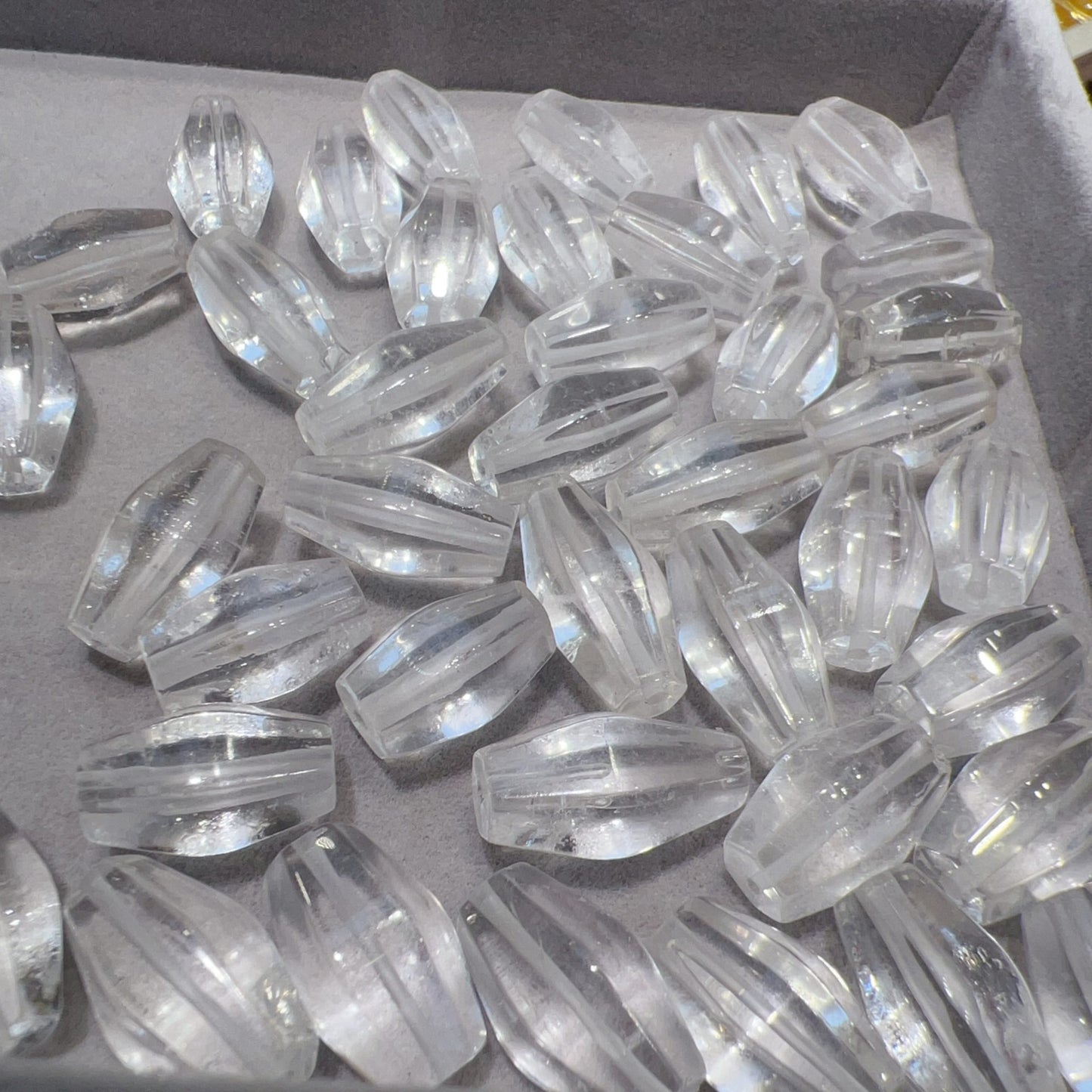 Natural Clear Quartz Faceted Oval Beads | Diy Jewelry Making Supplies For Necklaces, Bracelets, And Earrings