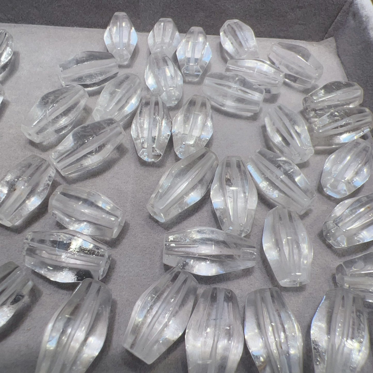 Natural Clear Quartz Faceted Oval Beads | Diy Jewelry Making Supplies For Necklaces, Bracelets, And Earrings