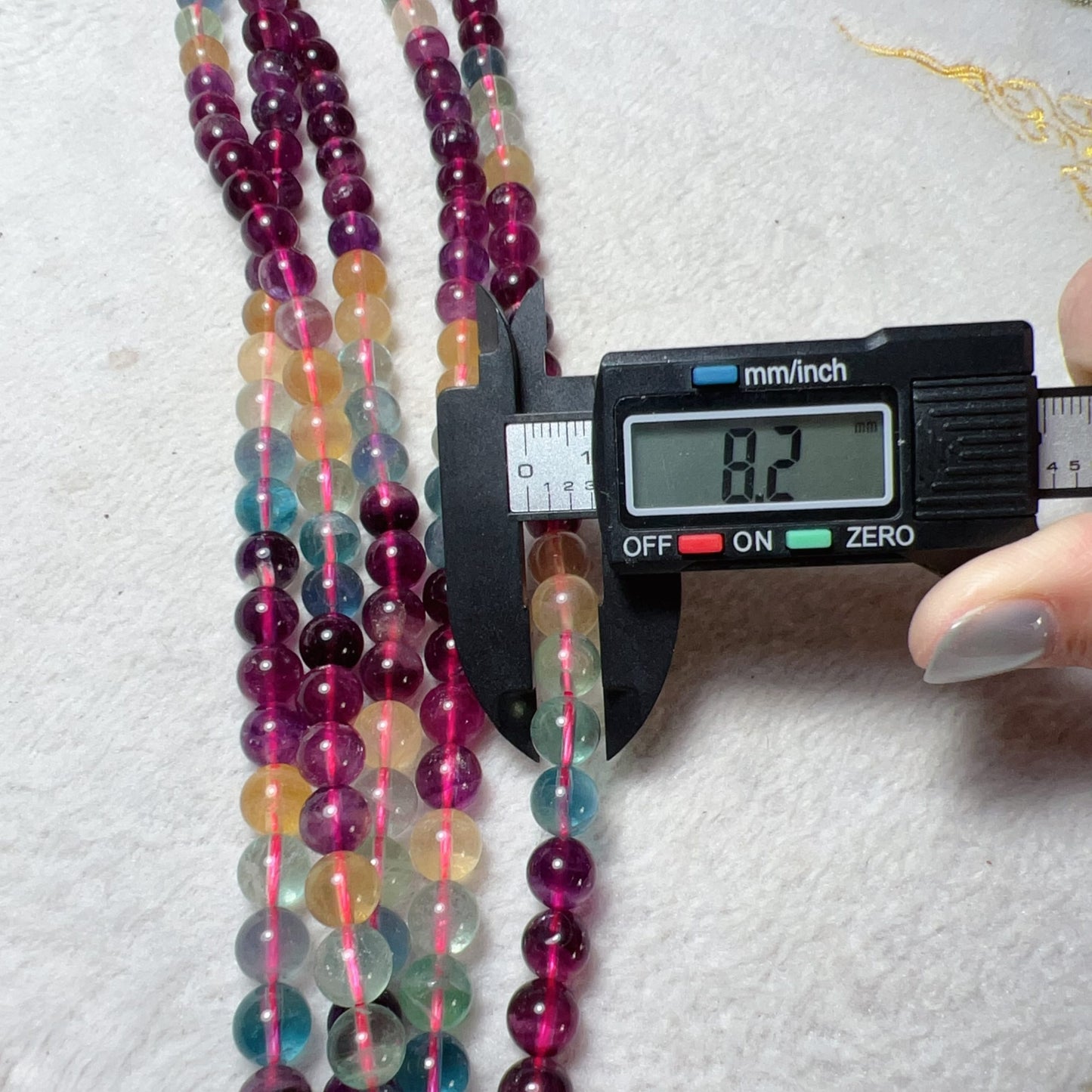 8Mm Natural High-Quality Assorted Fluorite Round Bead Strands For Diy Jewelry Project