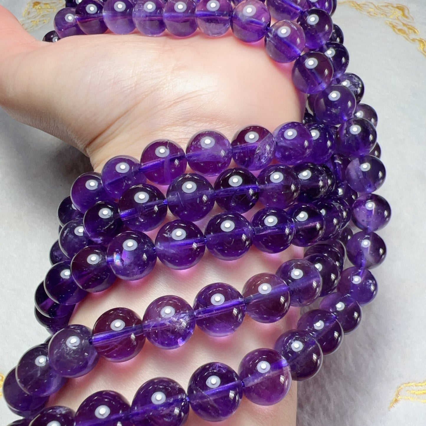 Beautiful Color – 10Mm Natural Amethyst Round Bead Strands For Diy Jewelry Projects