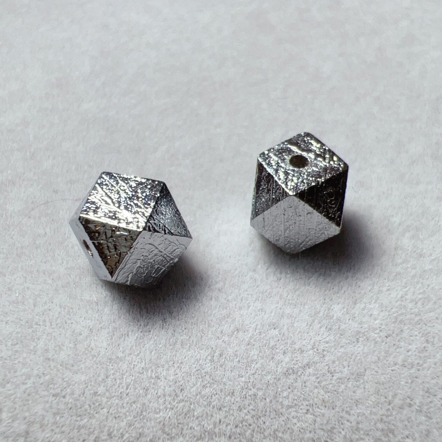 6Mm Natural Altai Tektite Octagonal Bead For Diy Jewelry Projects
