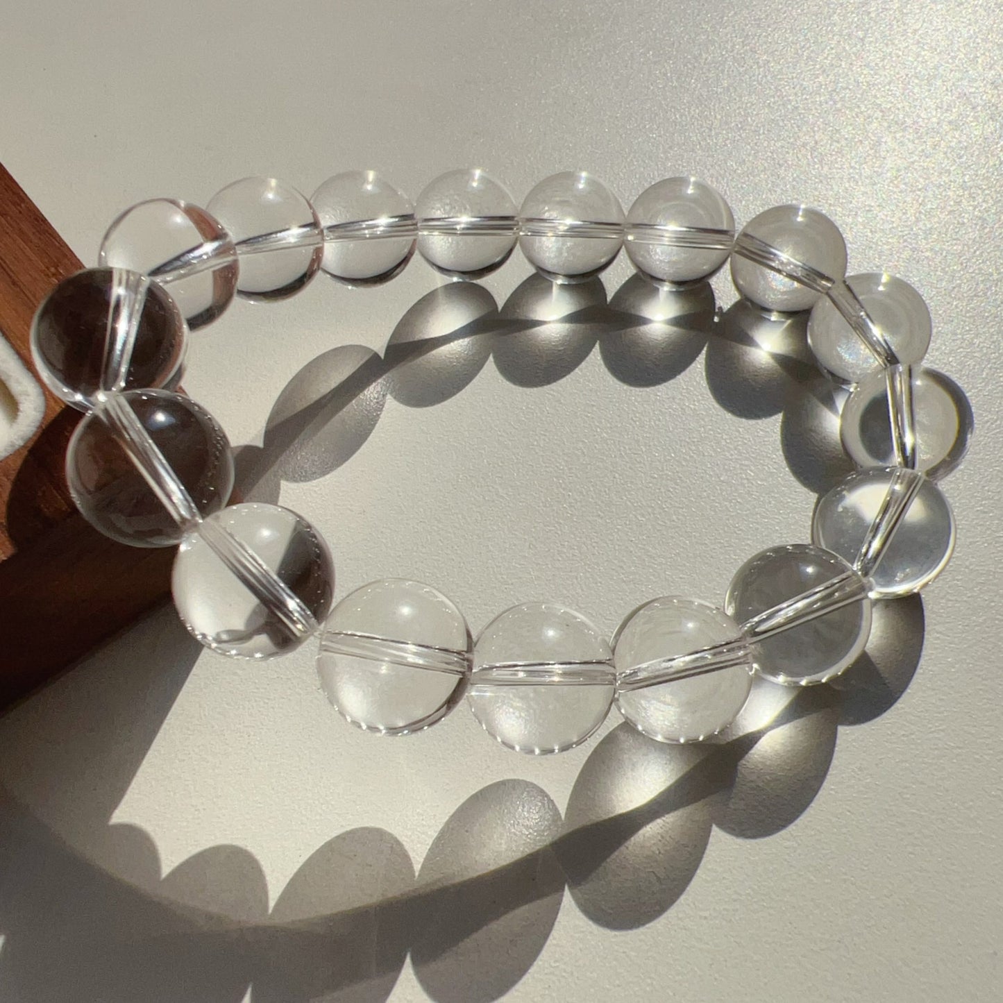 Premium Natural 12Mm Clear Quartz Bracelet | Crown Chakra Healing Crystal | Meditation Jewelry