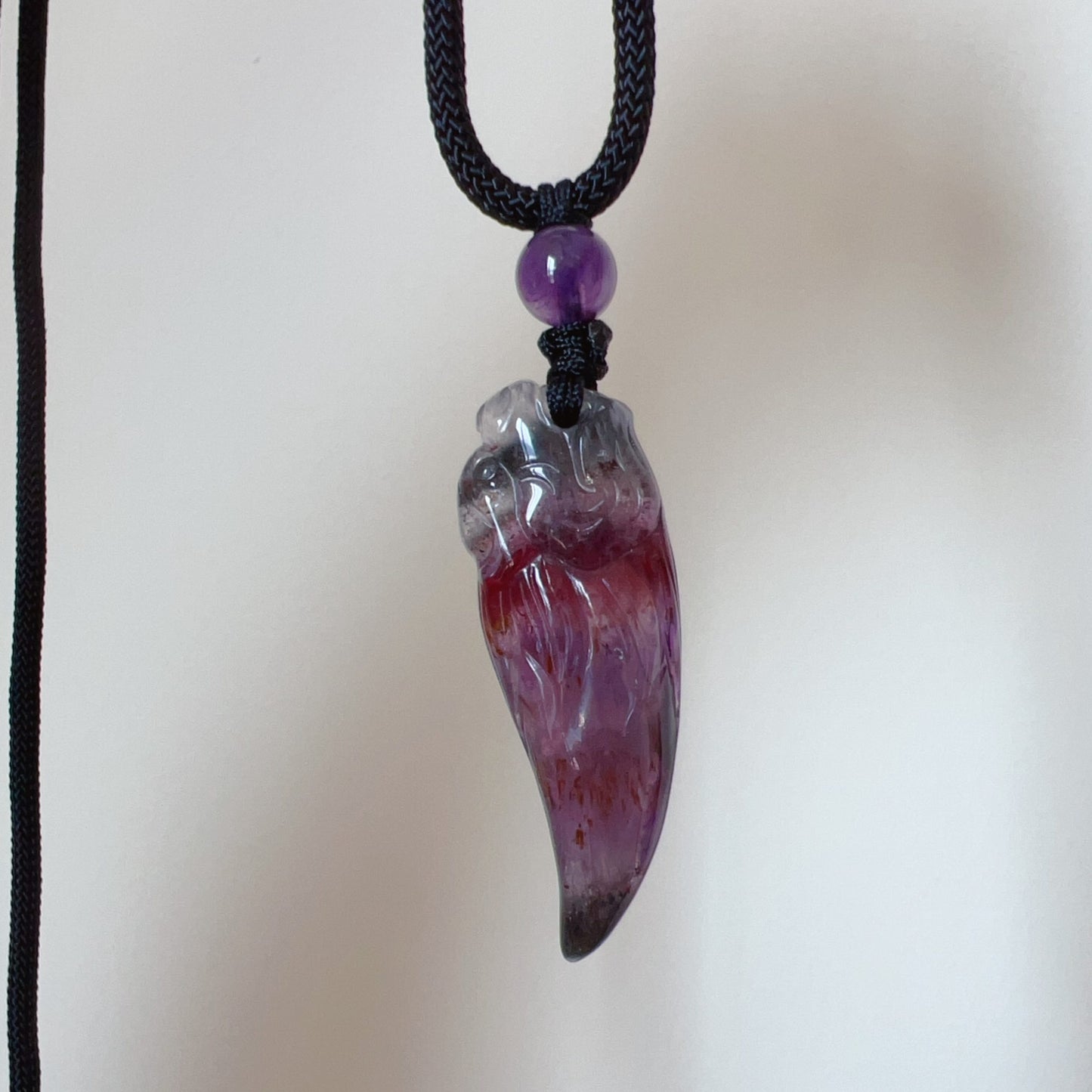 Premium 4-Color Auralite 23 Pendant Necklace | Hand-Carved Seven Chakra Healing Jewelry | Unique Crystal Gift
