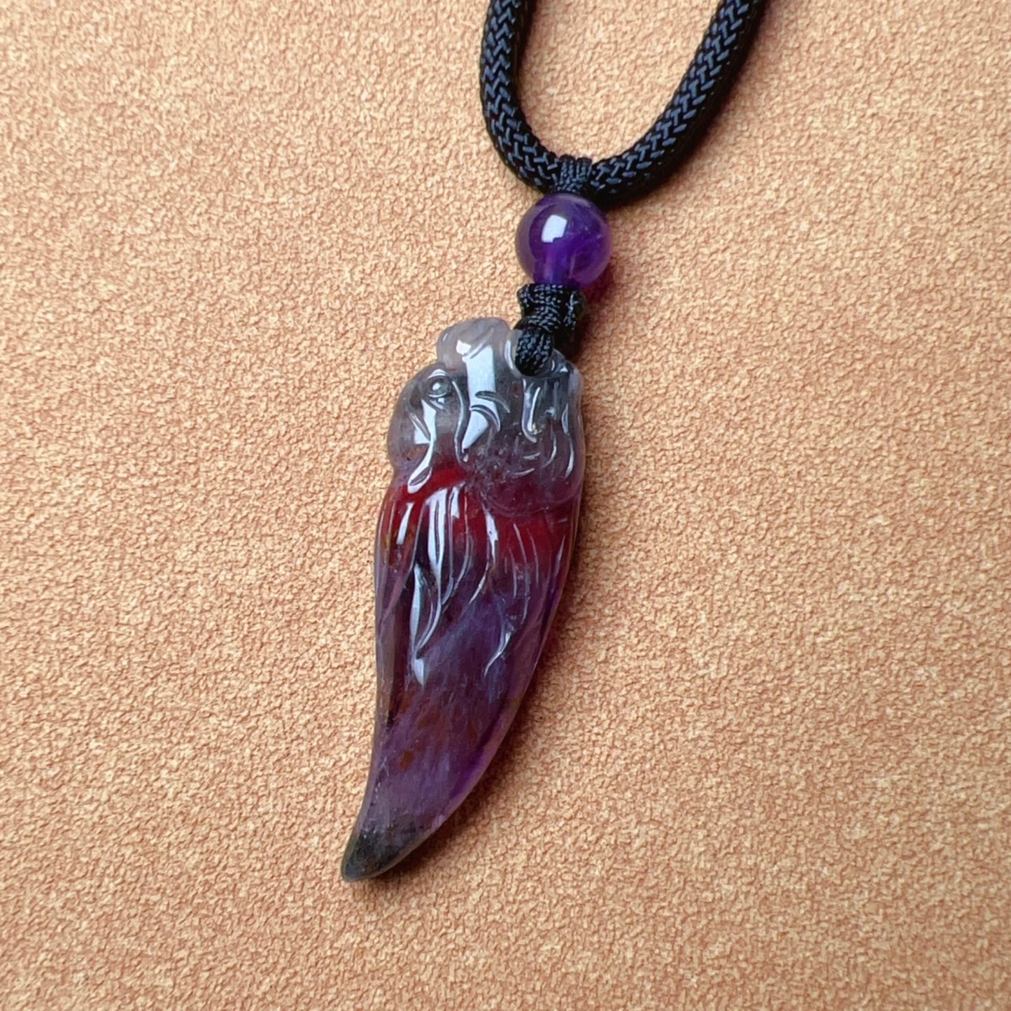 Premium 4-Color Auralite 23 Pendant Necklace | Hand-Carved Seven Chakra Healing Jewelry | Unique Crystal Gift