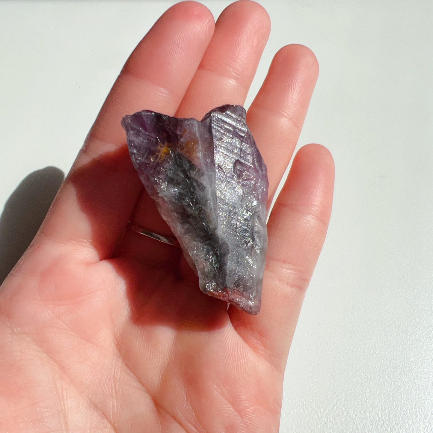 4-Color Auralite 23 Rough Stone | Authentic Seven Chakra Healing Pocket Stone | Unique Crystal Gift For Spiritual Growth