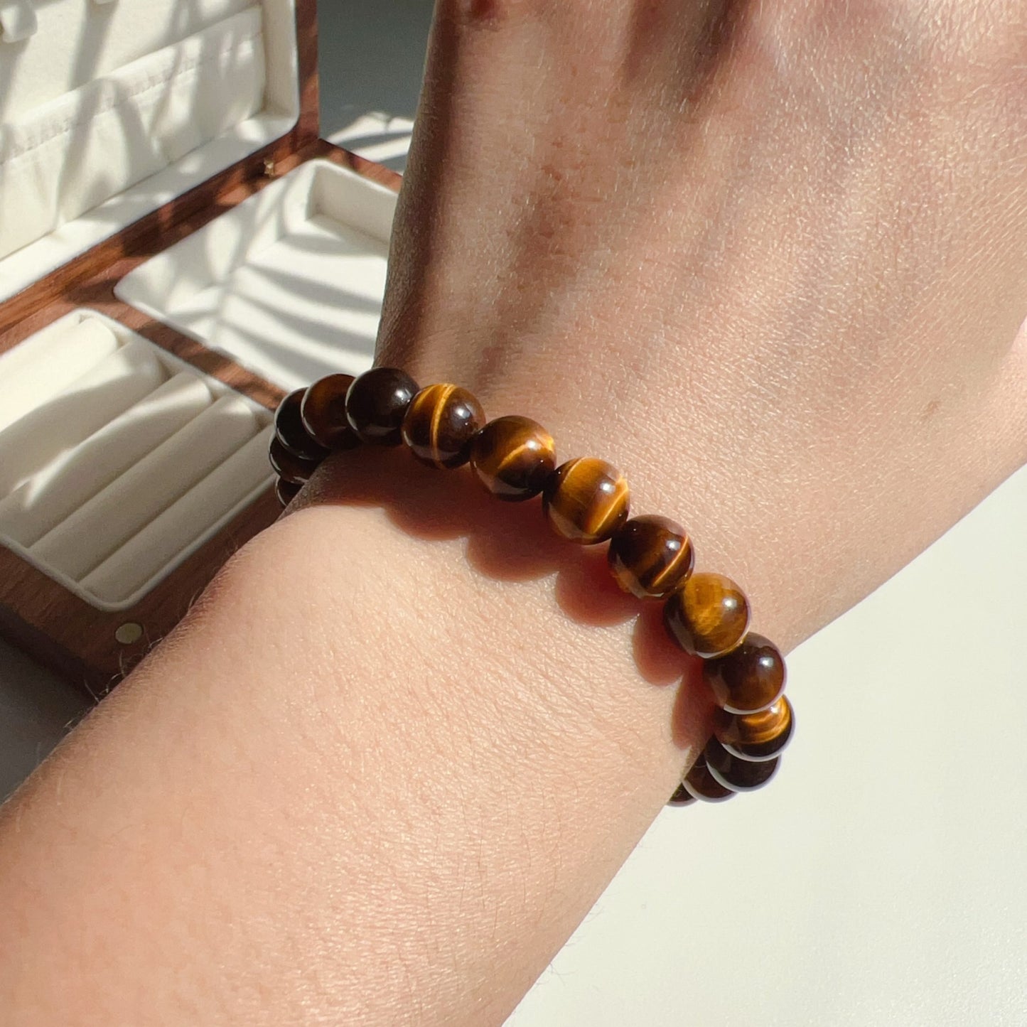 Captivating Brown Tiger Eye Bracelet | 8Mm Healing Stone Beads | Energize Your Spirit And Enhance Your Style With Gemstone Jewelry