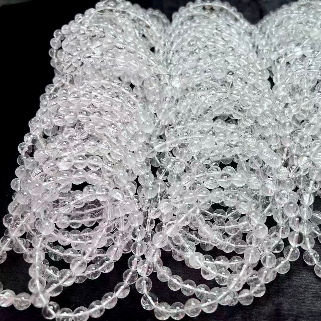 Clear Quartz Bracelet 8Mm+ Handmade Natural Crystal Healing Stone – Master Healer Energy