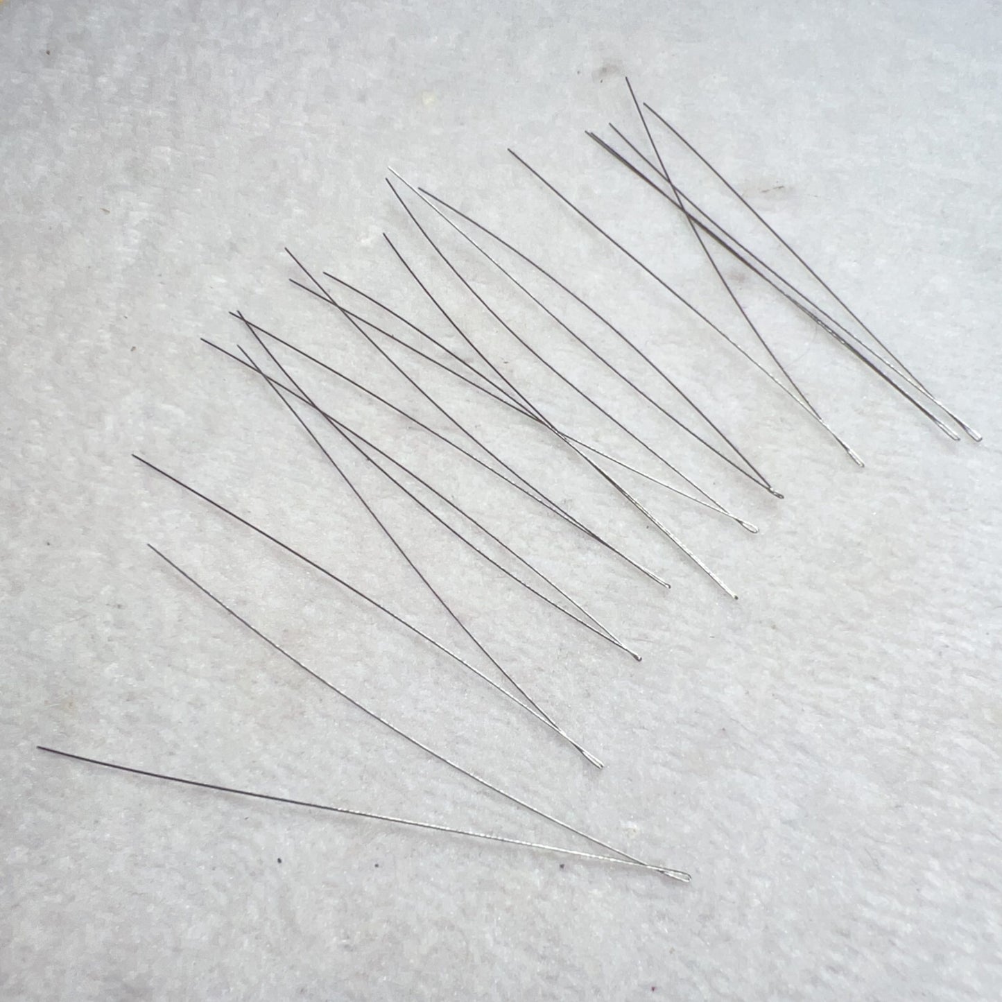 Set Of 10 Open-End Beaded Needles With Box | 0.3Mm Steel Wire Diy Jewelry Making Tools