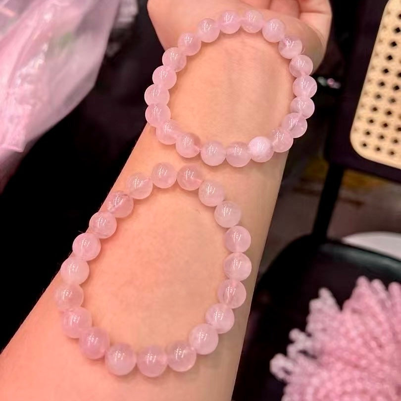 Rose Quartz Bracelet – 9Mm+ Stones For Love, Harmony, Relationships, Self-Love