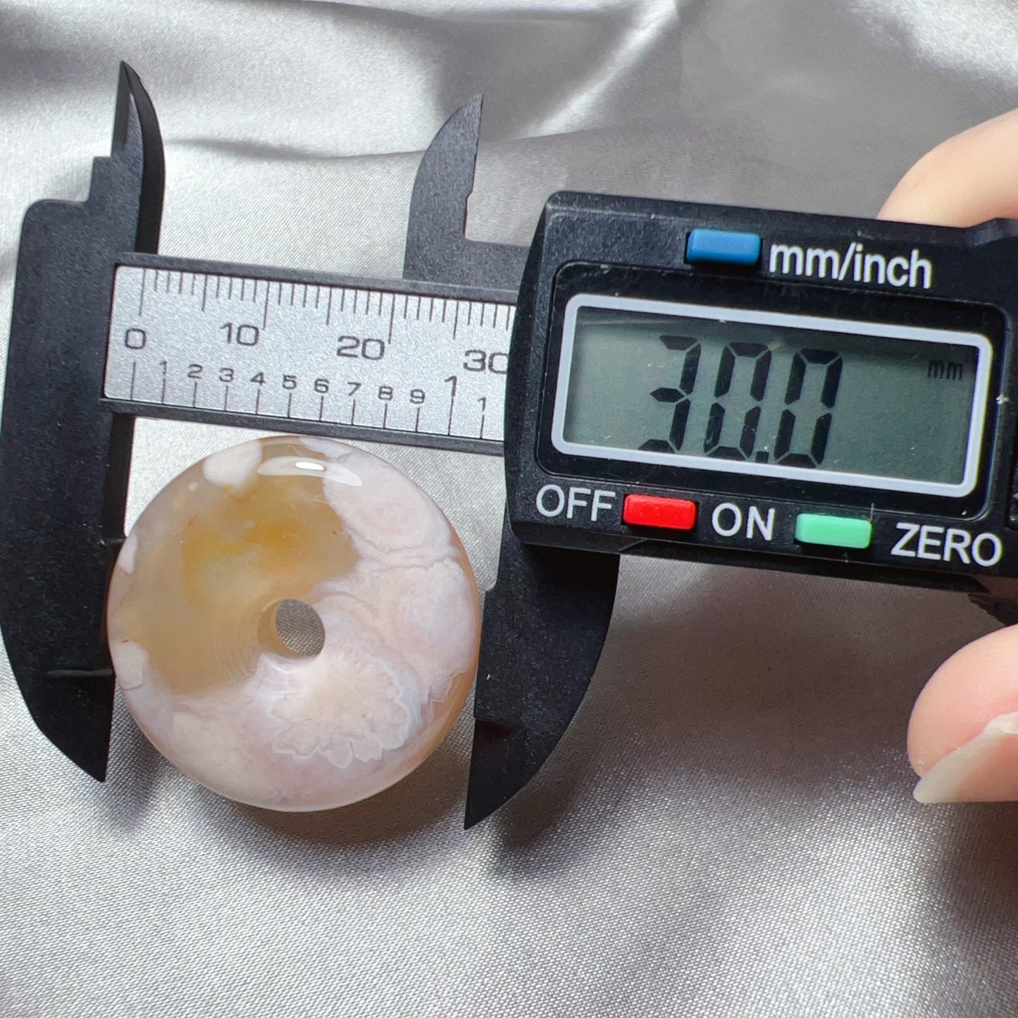 Unique Pattern Cherry Blossom Agate Amulet Pendant | Sakura Agate Jewelry Findings For Diy Projects