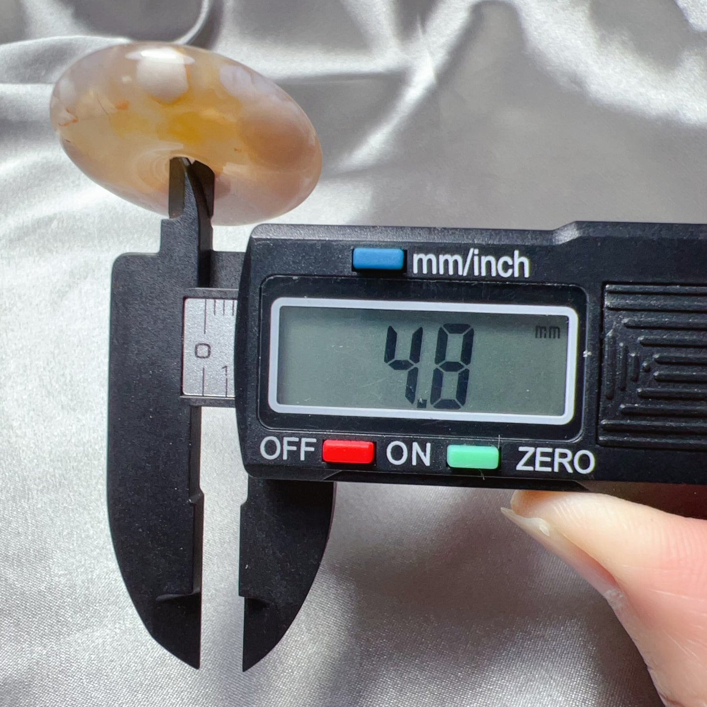 Unique Pattern Cherry Blossom Agate Amulet Pendant | Sakura Agate Jewelry Findings For Diy Projects