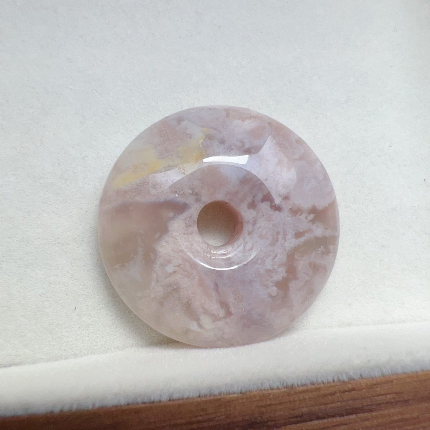 Natural Flowers Cherry Blossom Agate Amulet Pendant | Sakura Agate Jewelry Findings For Diy Projects