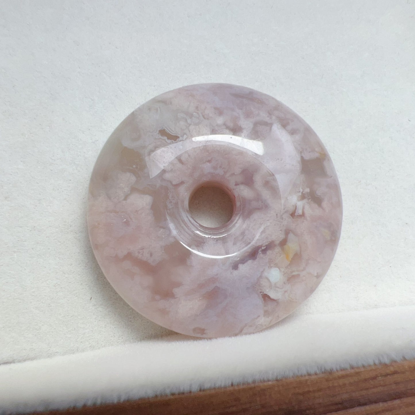 Natural Flowers Cherry Blossom Agate Amulet Pendant | Sakura Agate Jewelry Findings For Diy Projects