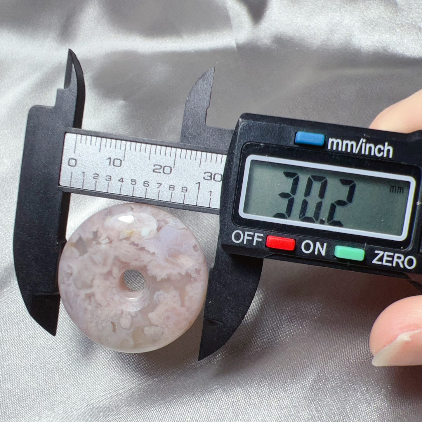 Natural Flowers Cherry Blossom Agate Amulet Pendant | Sakura Agate Jewelry Findings For Diy Projects