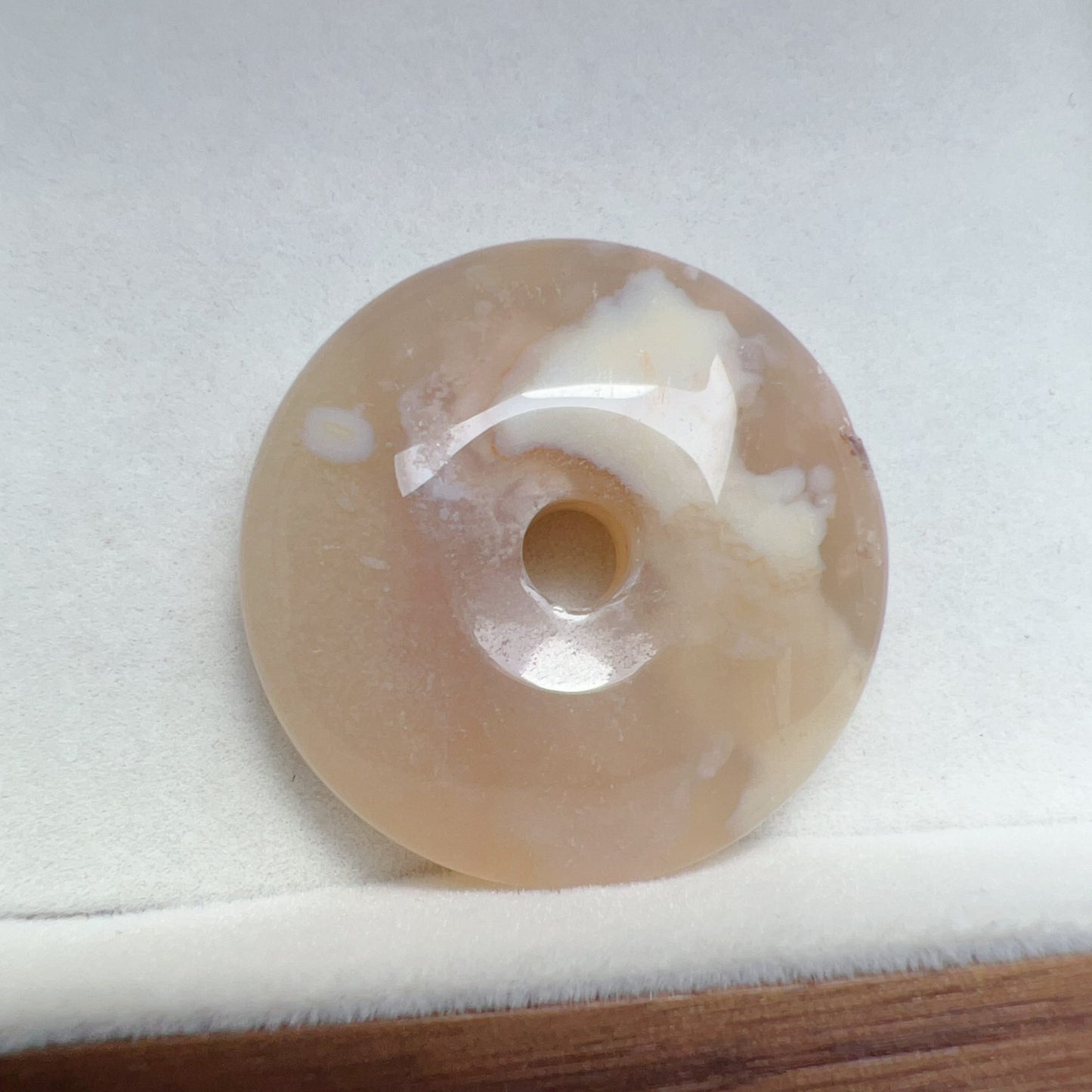Beautiful Cherry Blossom Agate Amulet Pendant | Sakura Agate Jewelry Findings For Diy Projects