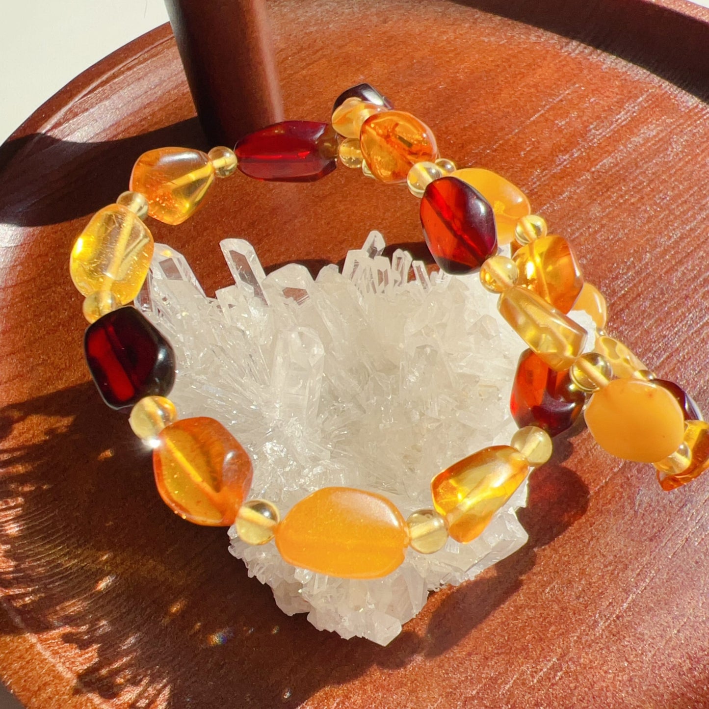 Assorted Genuine Irregular Amber Bracelet | Lucky Stone For Aries, Gemini, Leo, Virgo