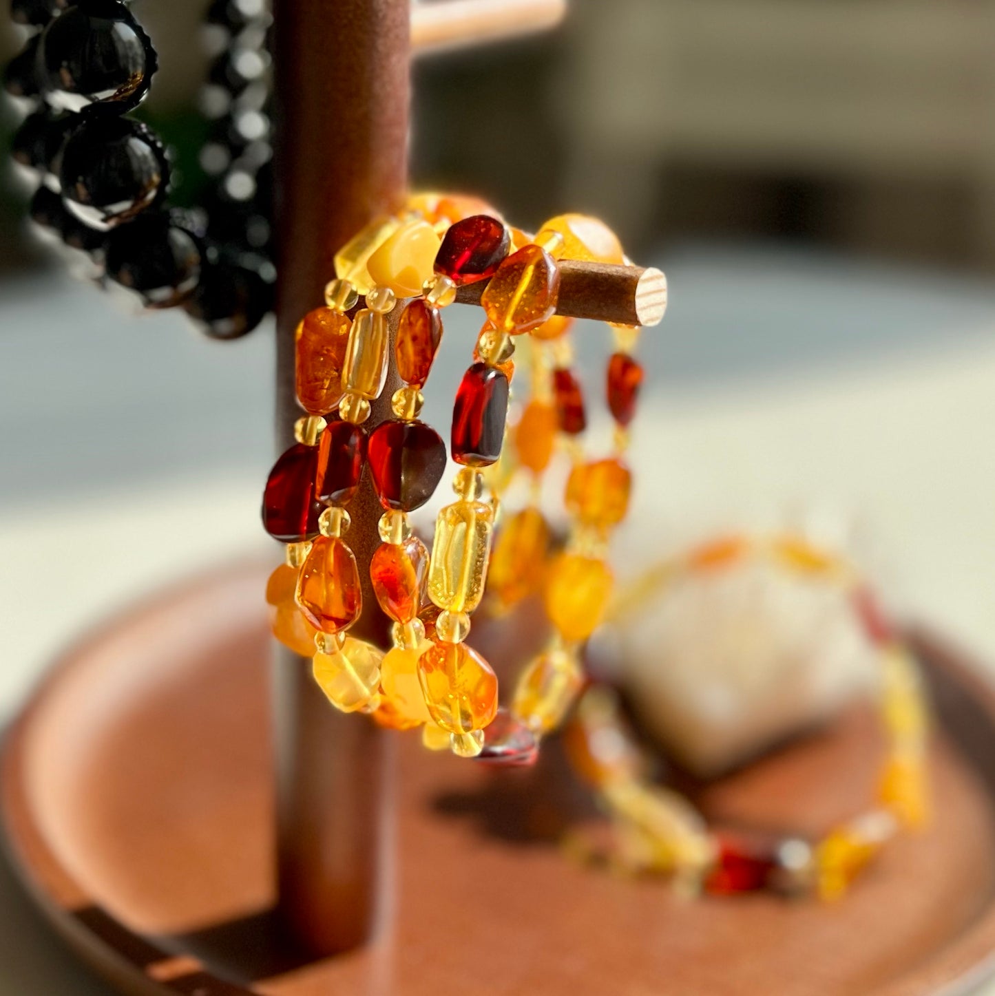 Assorted Genuine Irregular Amber Bracelet | Lucky Stone For Aries, Gemini, Leo, Virgo