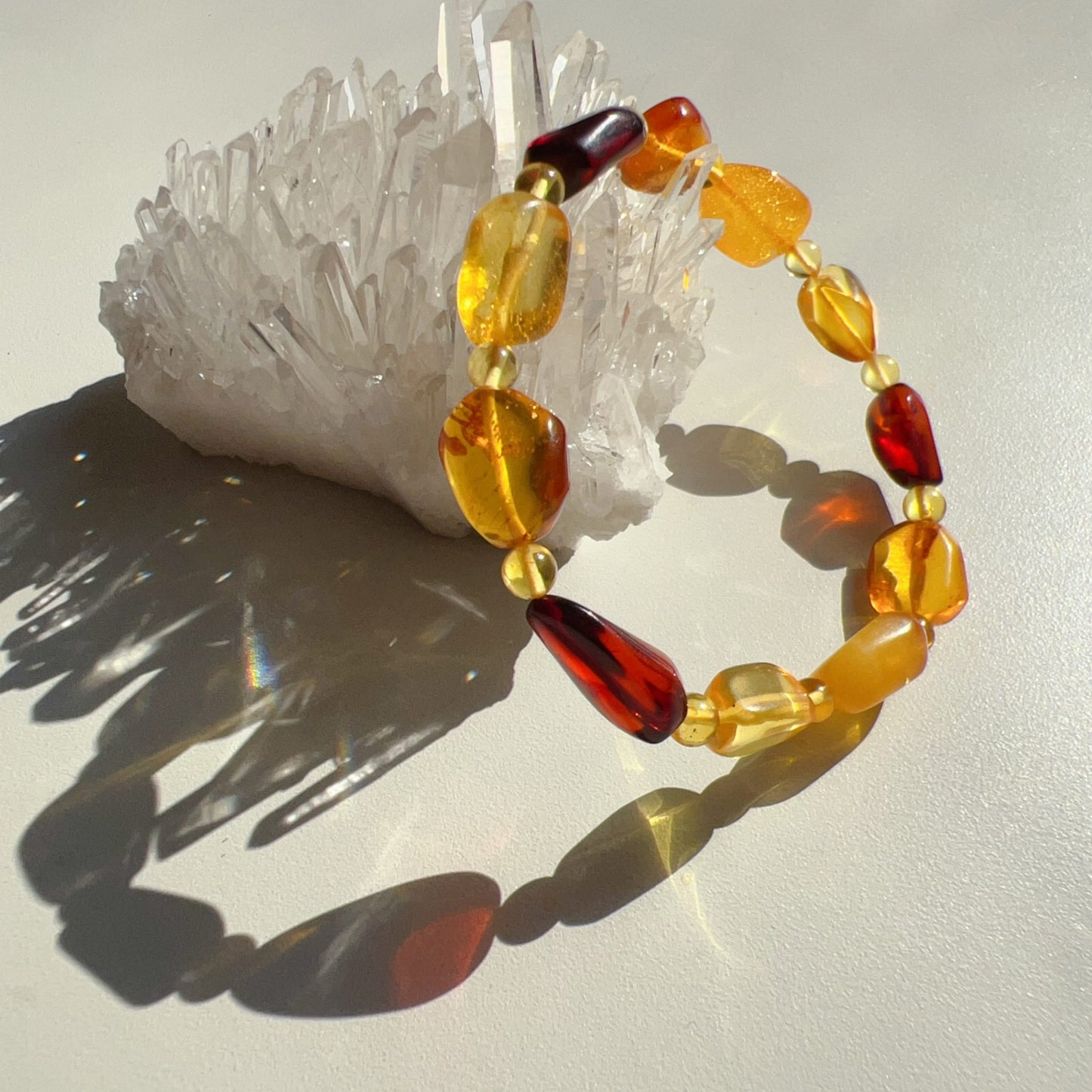 Assorted Genuine Irregular Amber Bracelet | Lucky Stone For Aries, Gemini, Leo, Virgo