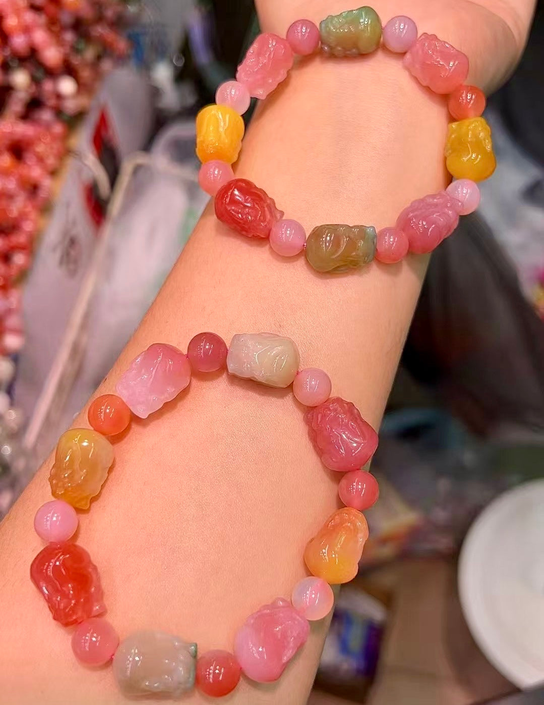 Natural Yanyuan Agate Pixiu Bracelet – Handmade Healing Jewelry For Emotional Balance, Confidence