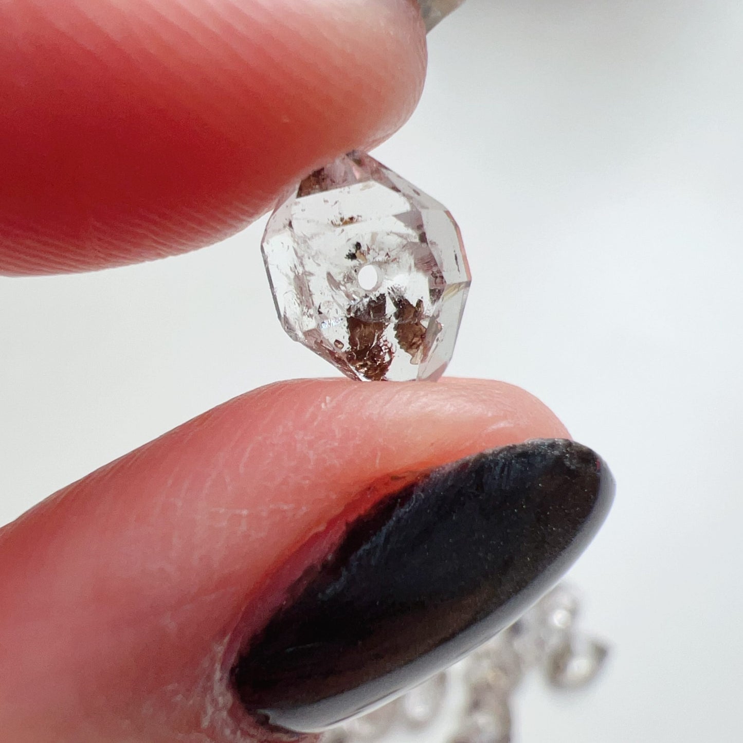 Premium Herkimer Diamond Beads With Natural Oil-Included – Raw Crystal Beads For Diy Jewelry Making