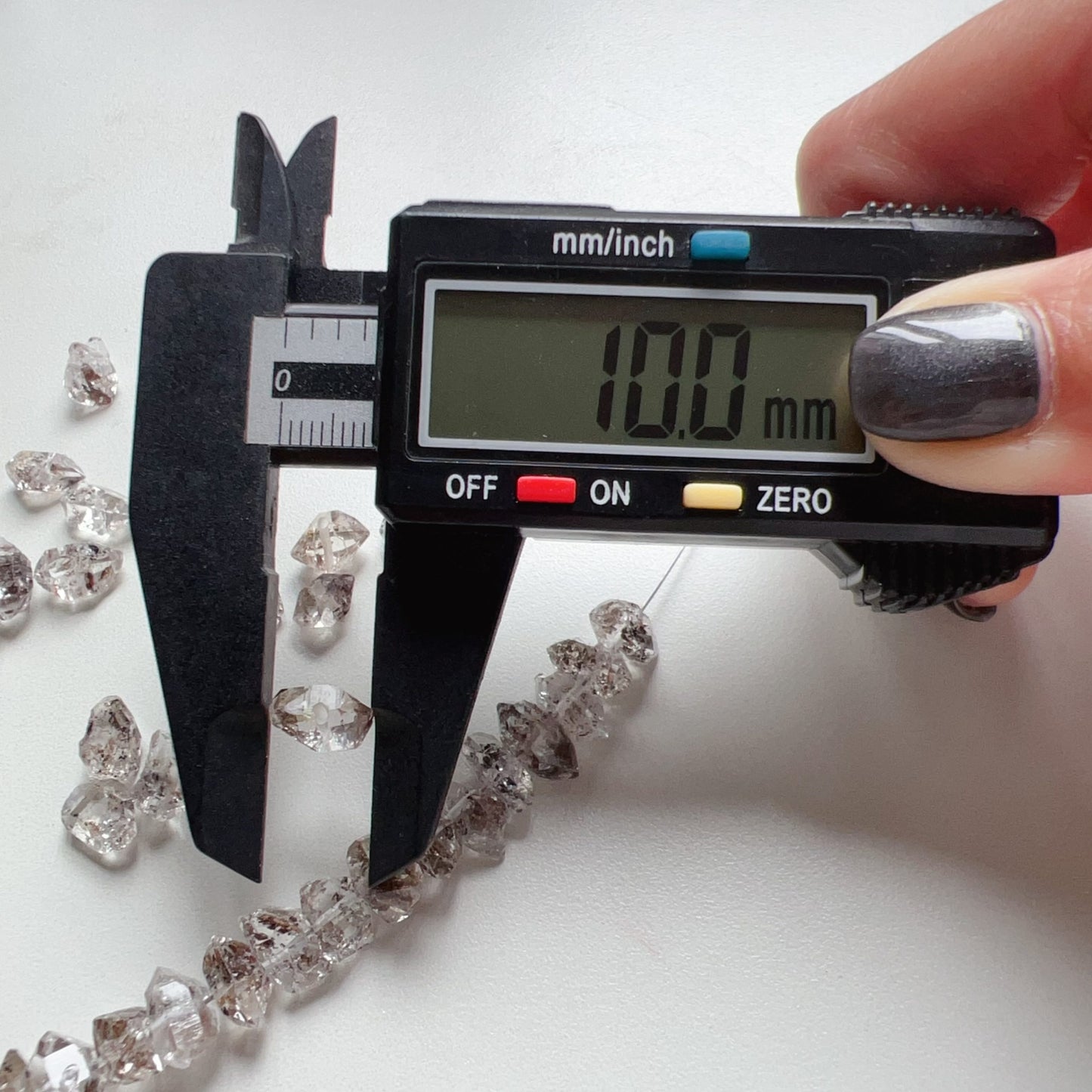 Premium Herkimer Diamond Beads With Natural Oil-Included – Raw Crystal Beads For Diy Jewelry Making